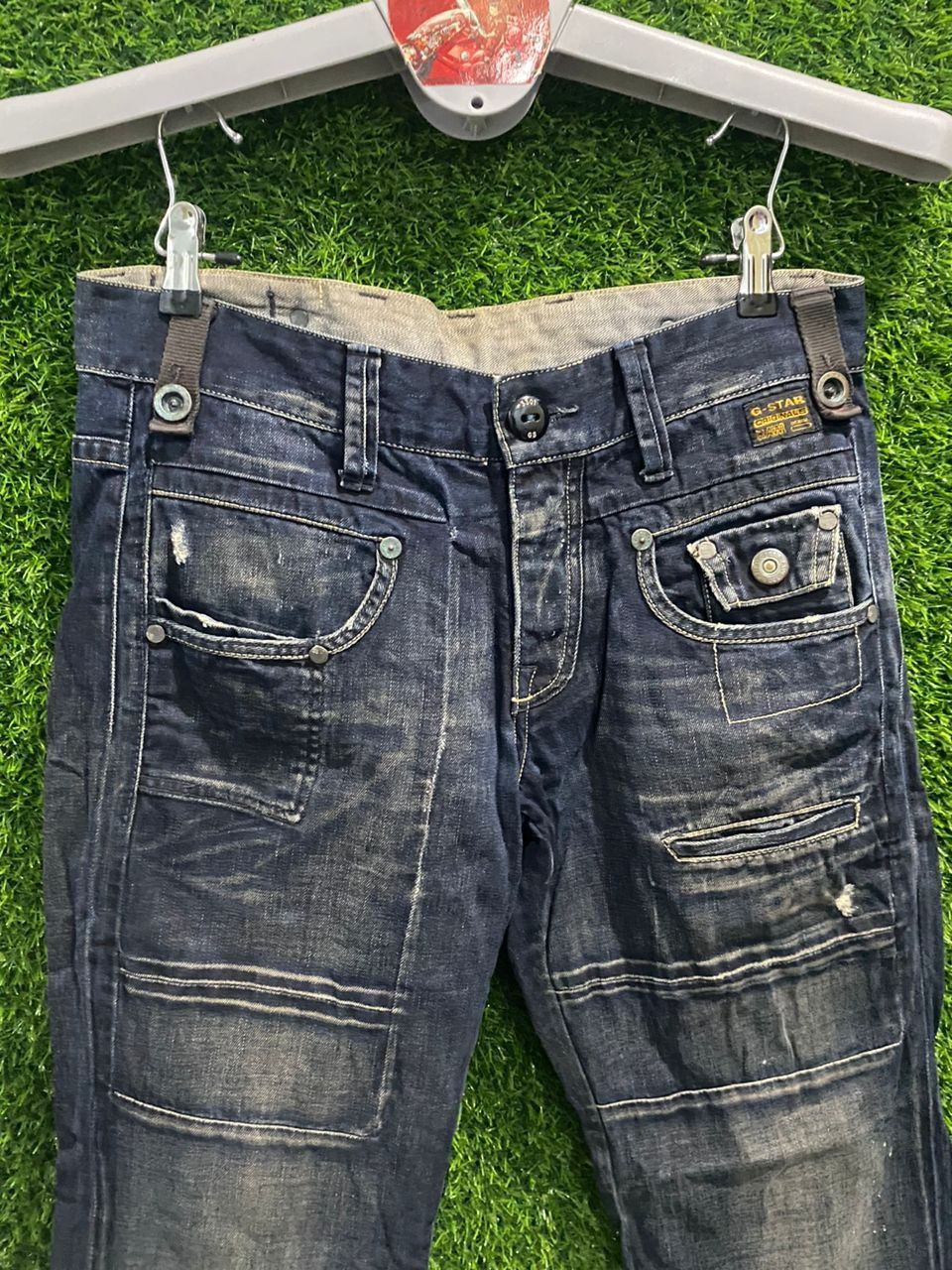 G-Star × Vintage Vintage G-Star Raw Straight Cut Denim Size US 32 / EU 48 - 5 Thumbnail