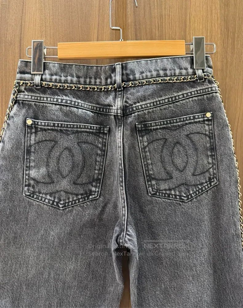 Chanel Chanel Chain jeans Size 42" / US 20 - 4 Thumbnail
