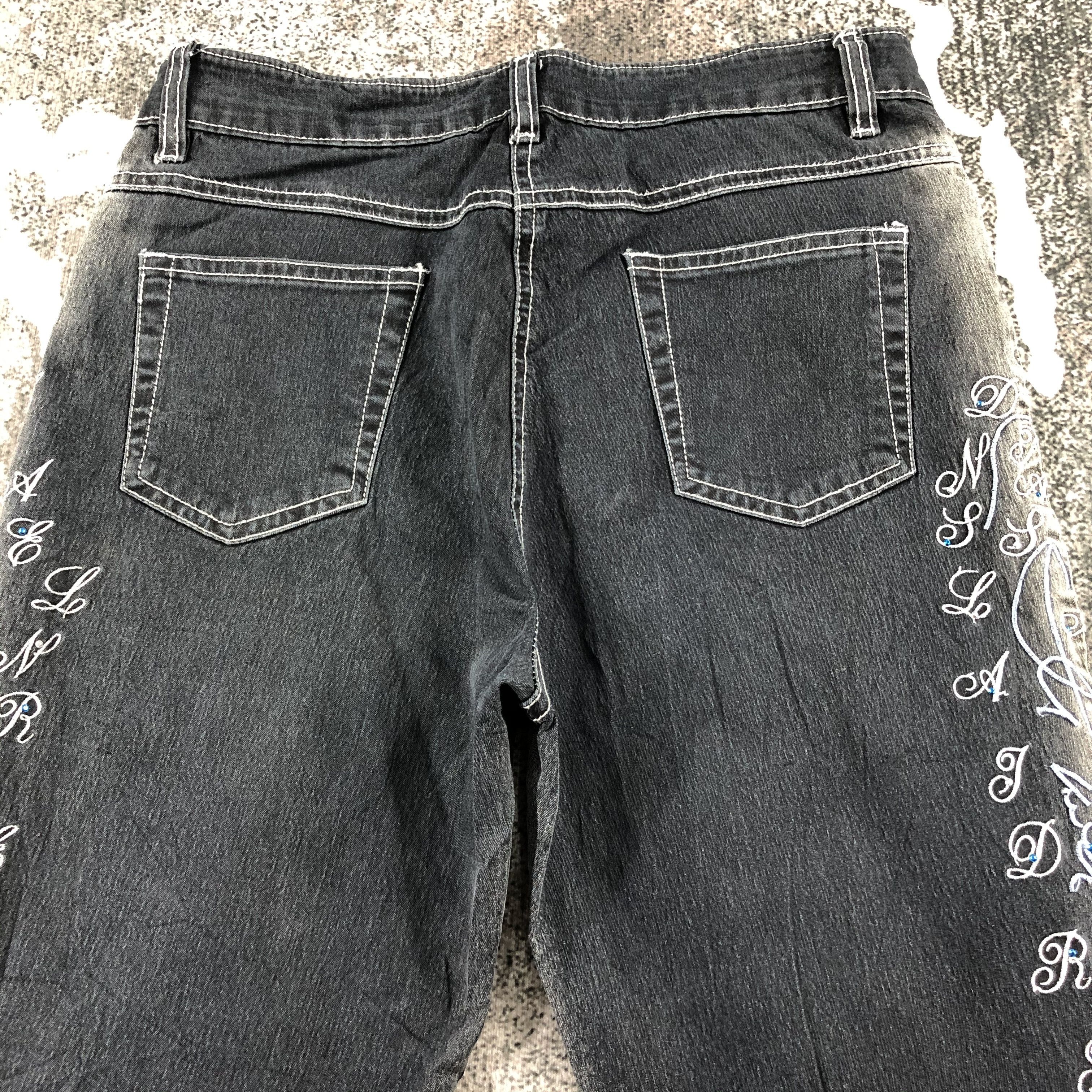 Japanese Brand Vintage Japanese Brand Jeans Embroidered Flare Pants Size US 28 / EU 44 - 4 Thumbnail