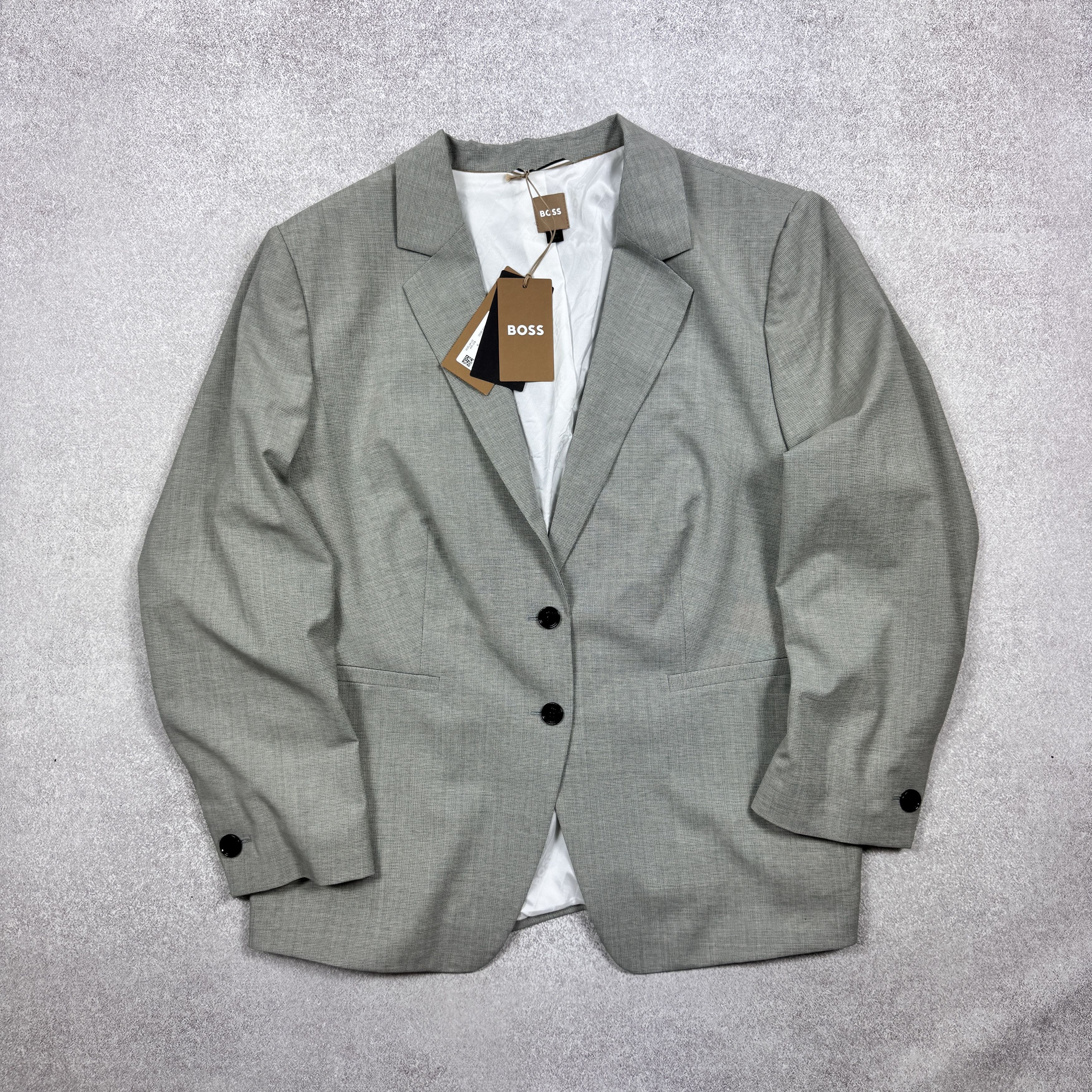 Hugo Boss Hugo Boss Jasewa Virgin Wool Blend Gray Blazer Size 50 / 18 Size XXL / US 16-18 / IT 52-54 - 1 Thumbnail