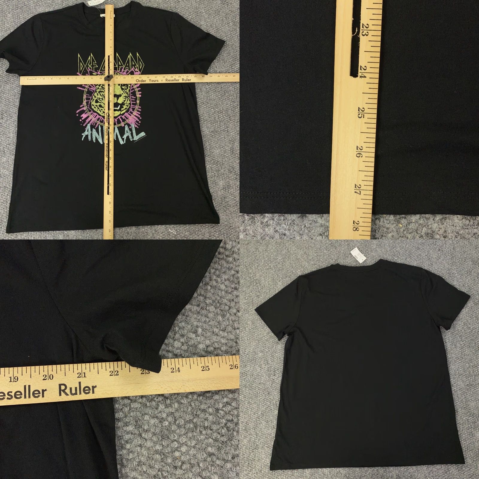 Vintage Maurices Def Leppard Shirt Top Womens Large Black Rock Tee Canvas Shirt Womens L Black Rock Concert Tee Size L / US 10 / IT 46 - 8 Thumbnail