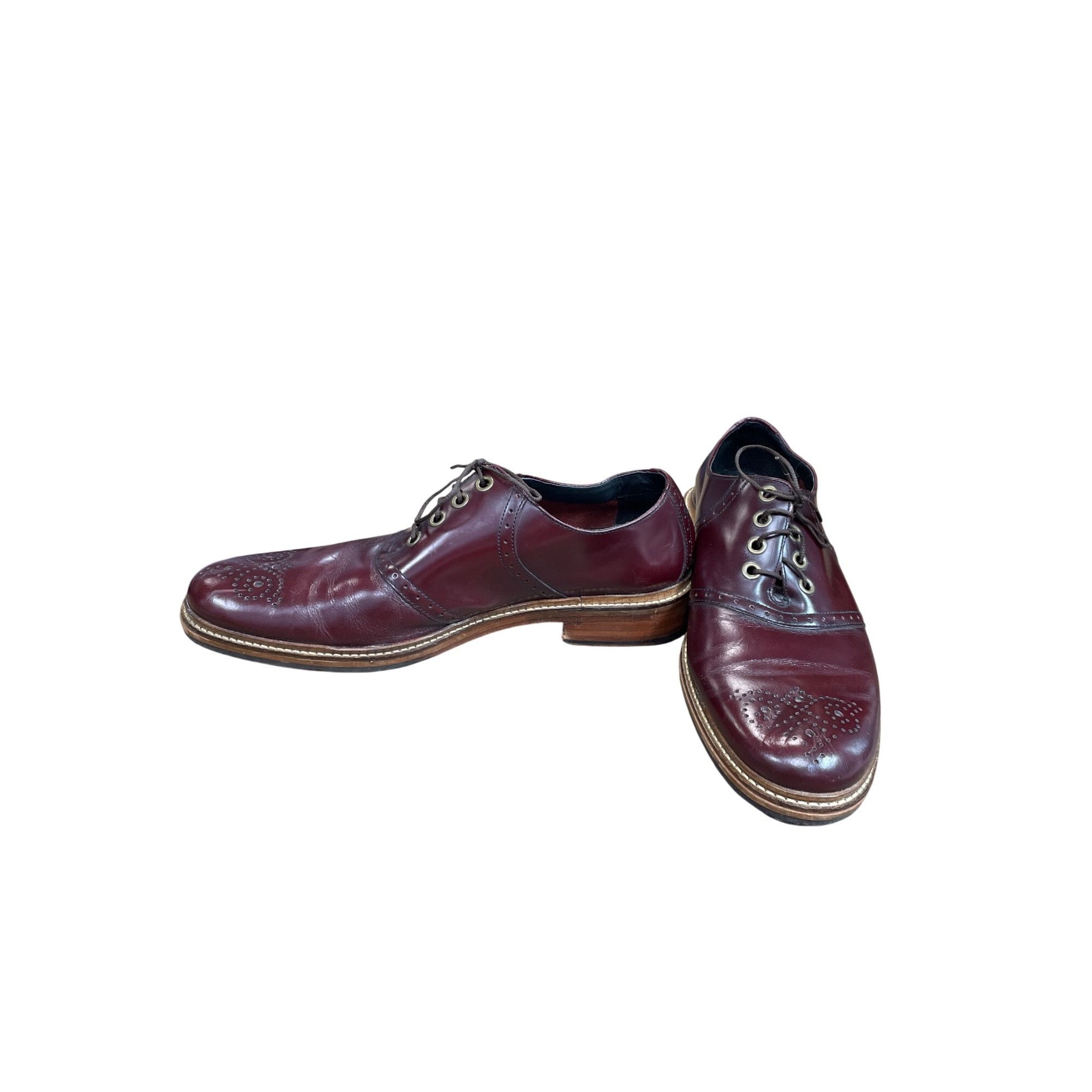 Cole Haan Cole Haan Mens Burgandy leather oxford Dress shoes size 9.5M Size US 9.5 / EU 42-43 - 2 Thumbnail