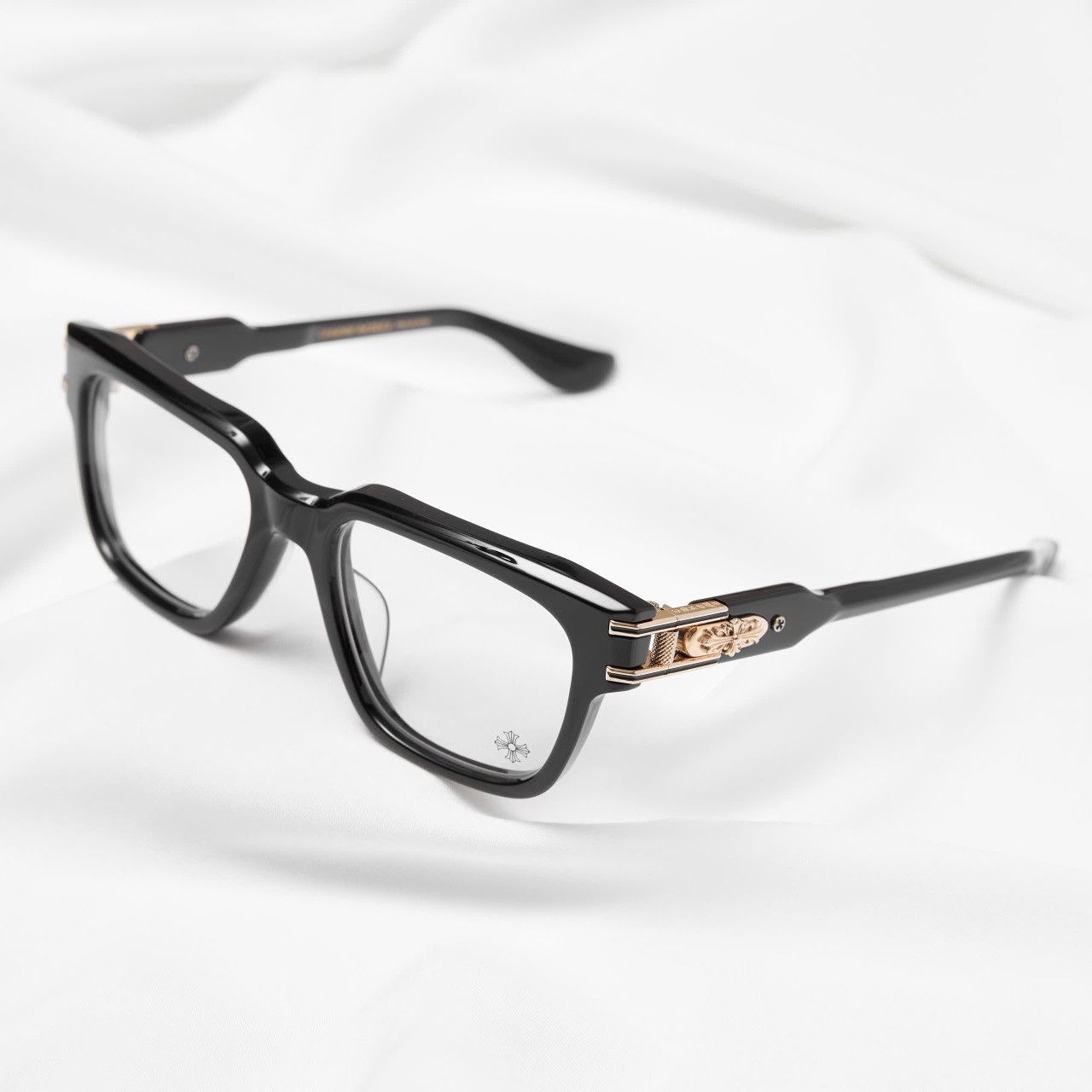 Chrome Hearts CHROME HEARTS BULGE BLACK GOLD PLATED GLASSES Size ONE SIZE - 2 Thumbnail