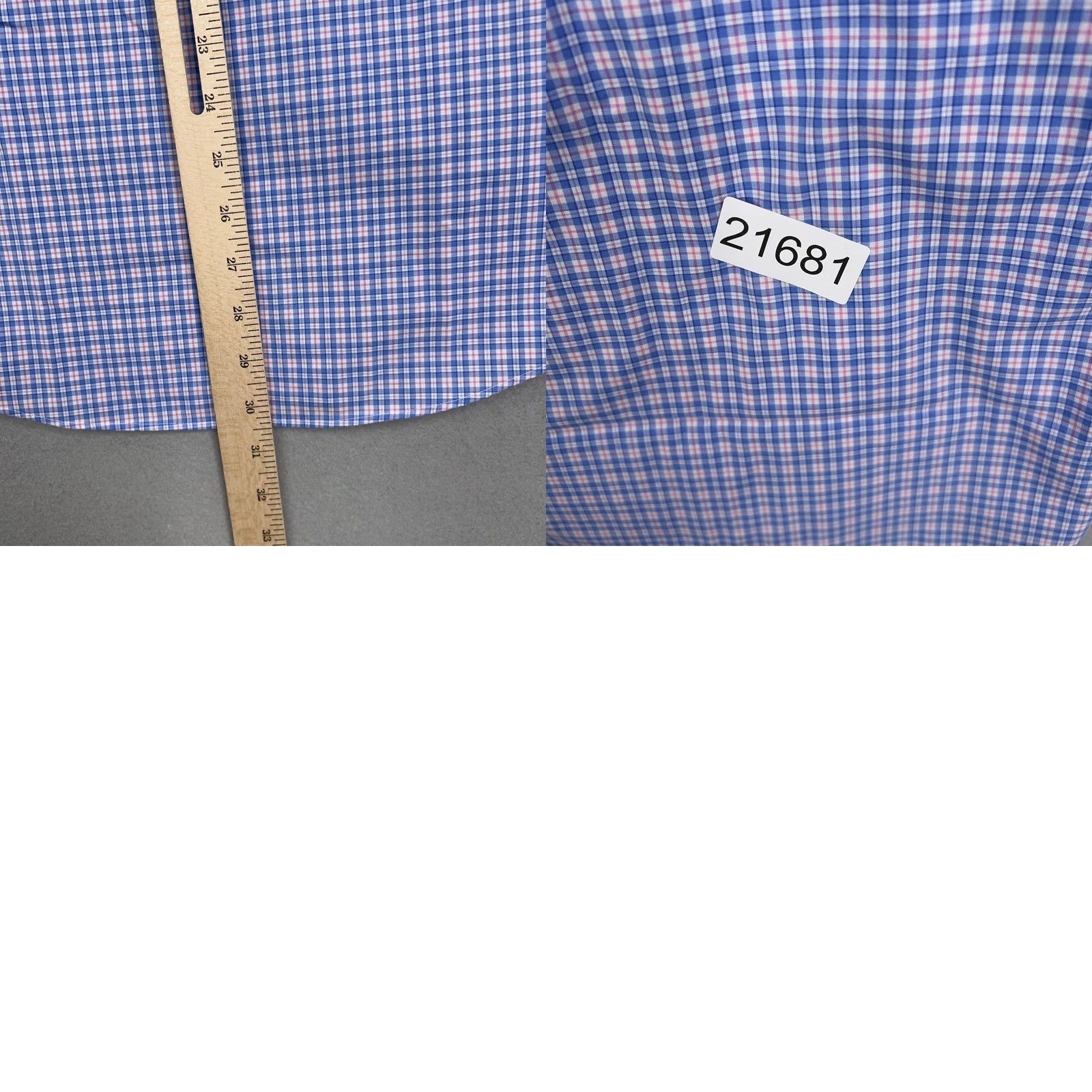 Ralph Lauren Lauren Ralph Lauren Shirt Mens Large Blue Plaid Button-Down Stretch Black Label Shirt Size US L / EU 52-54 / 3 - 9 Thumbnail