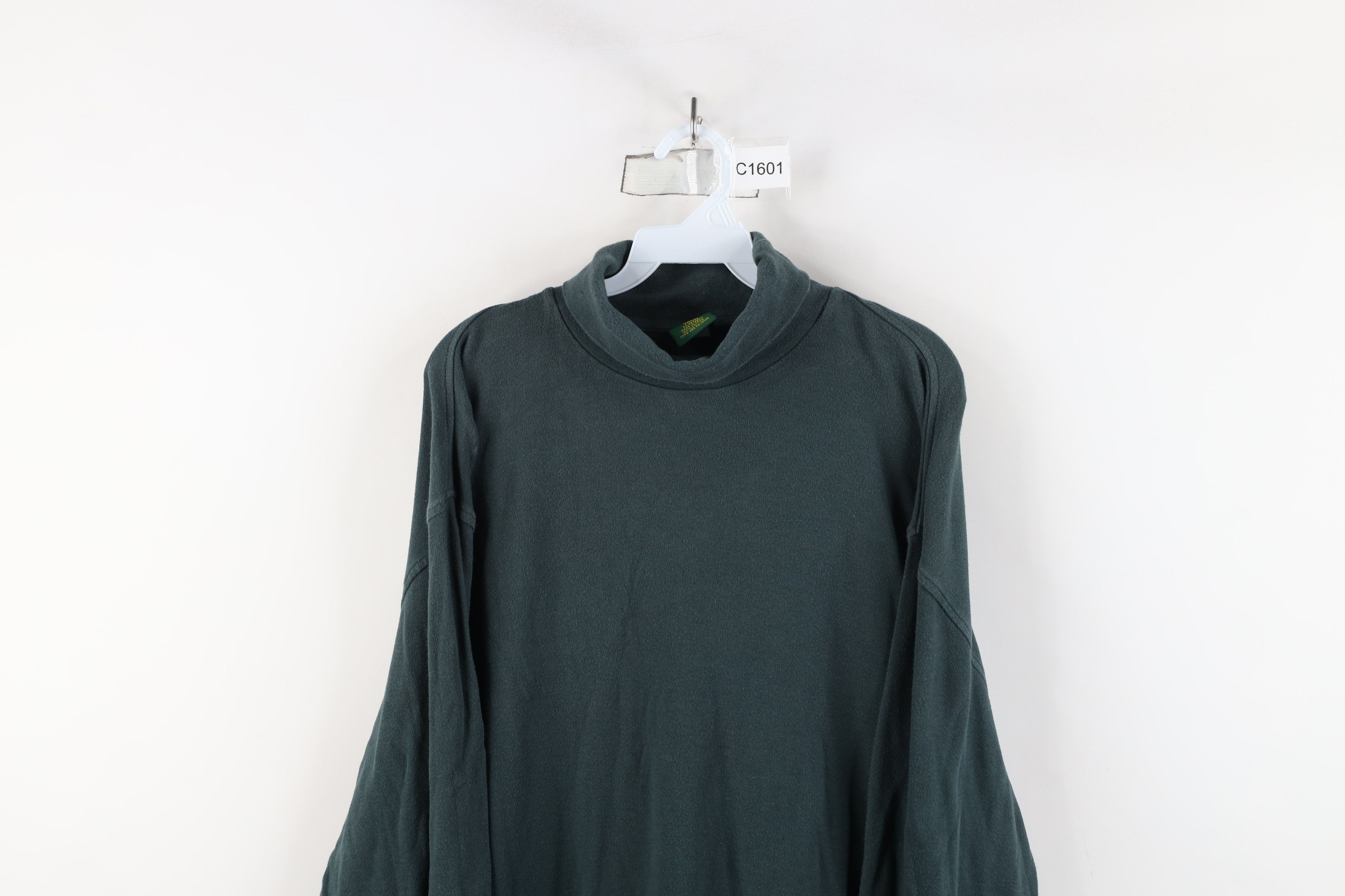 Cabelas × Vintage Vintage 90s Cabelas Long Sleeve Turtleneck T-Shirt Green Size US XL / EU 56 / 4 - 2 Thumbnail