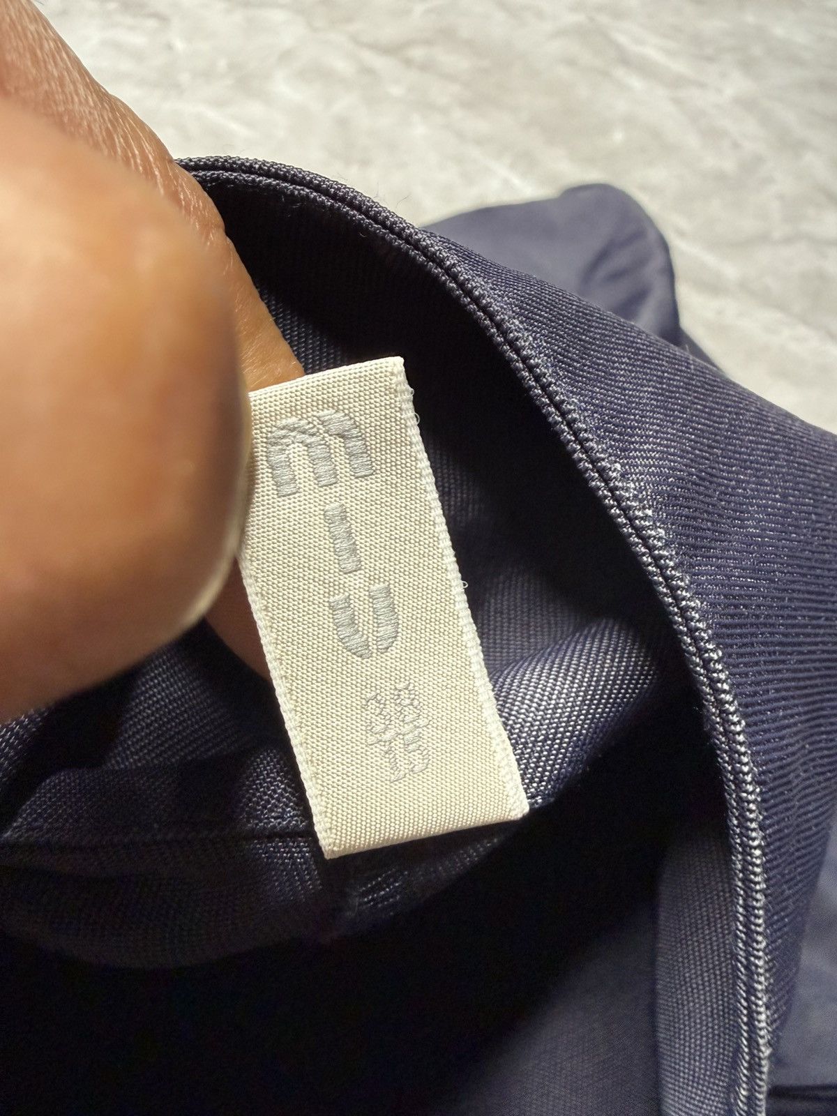 Miu Miu Miu miu x Prada Hidden Buttons High neck shirt Wool Nyln Size US M / EU 48-50 / 2 - 6 Thumbnail