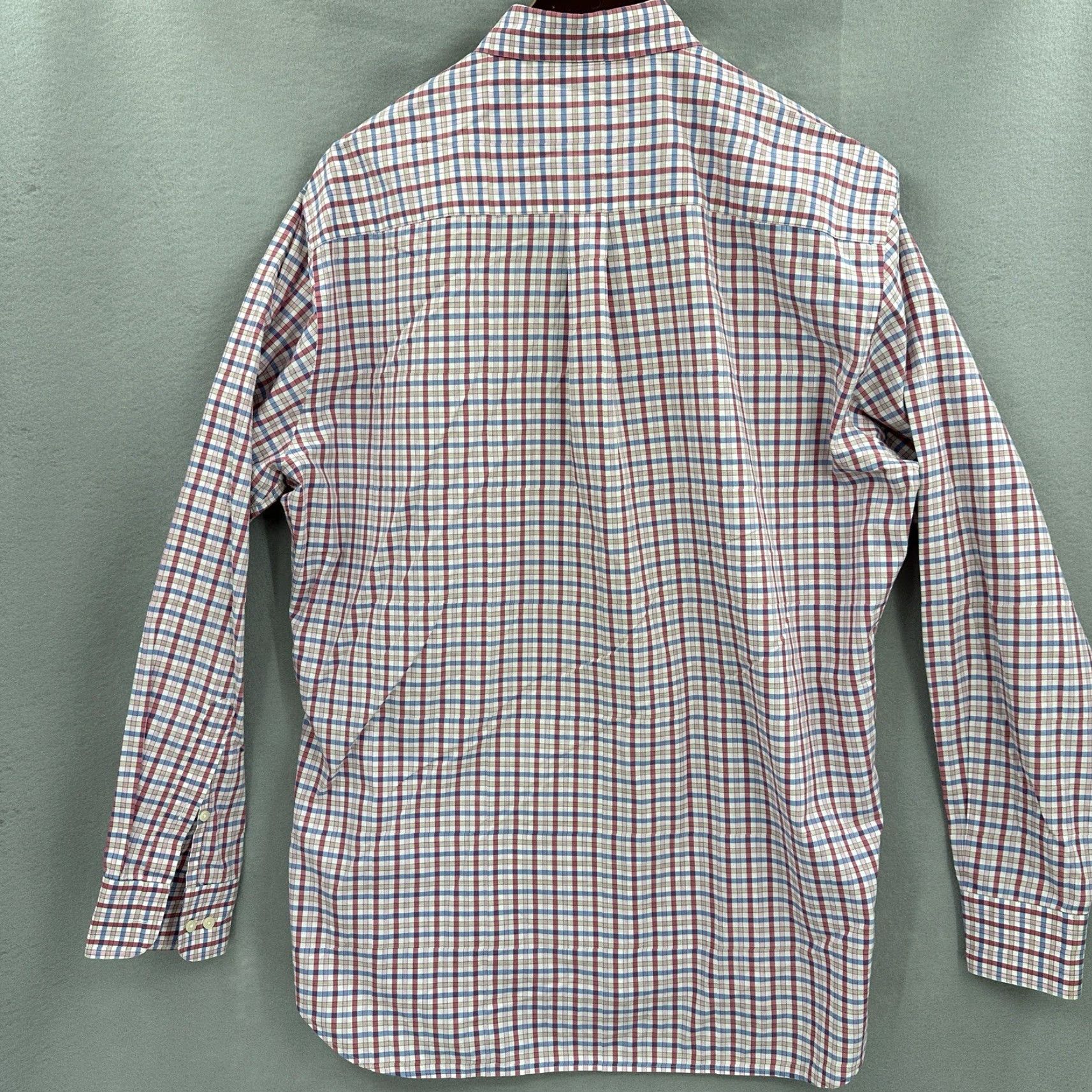 Peter Millar Peter Millar Shirt Mens Large Windowpane Check Button Front Long Preppy Dad Size US L / EU 52-54 / 3 - 3 Thumbnail
