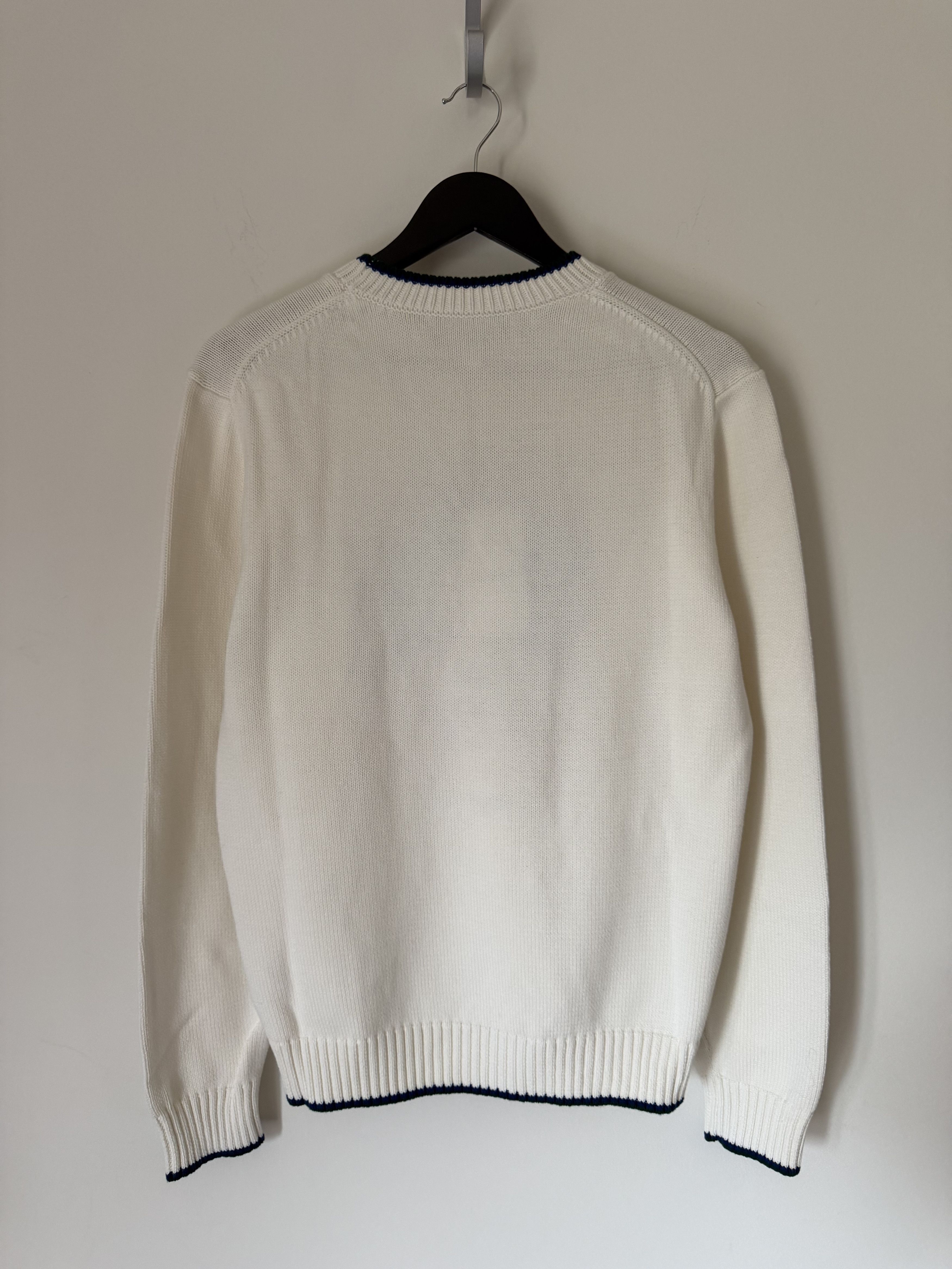 Casablanca Casablanca Casa Intarsia Sweater in White Size US M / EU 48-50 / 2 - 4 Thumbnail