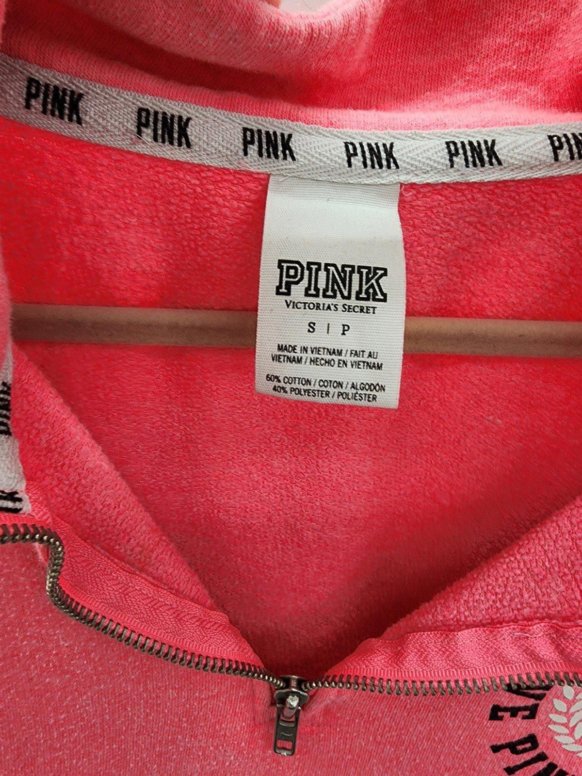 Pink Pink vs hot pink quarter zip sweater top Victorias Secret Size S / US 4 / IT 40 - 3 Thumbnail
