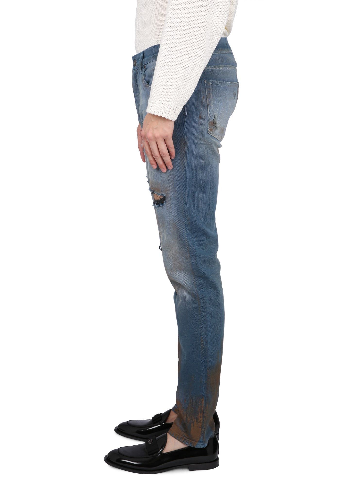 Dolce & Gabbana o1y0125 Jeans in Blue/Brown Size US 36 / EU 52 - 3 Thumbnail