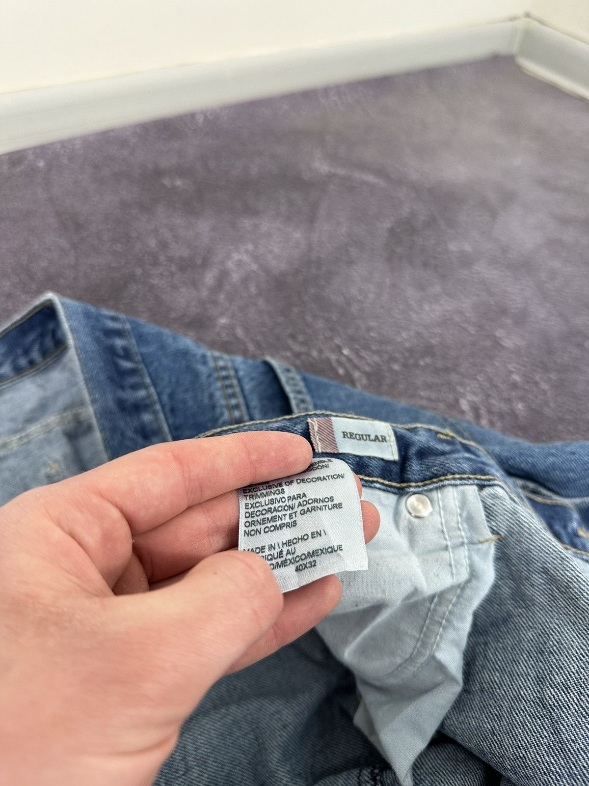 Dickies Vintage Dickies Faded Opium Blue Denim Baggy USA Work Jeans Size US 40 / EU 56 - 19 Thumbnail