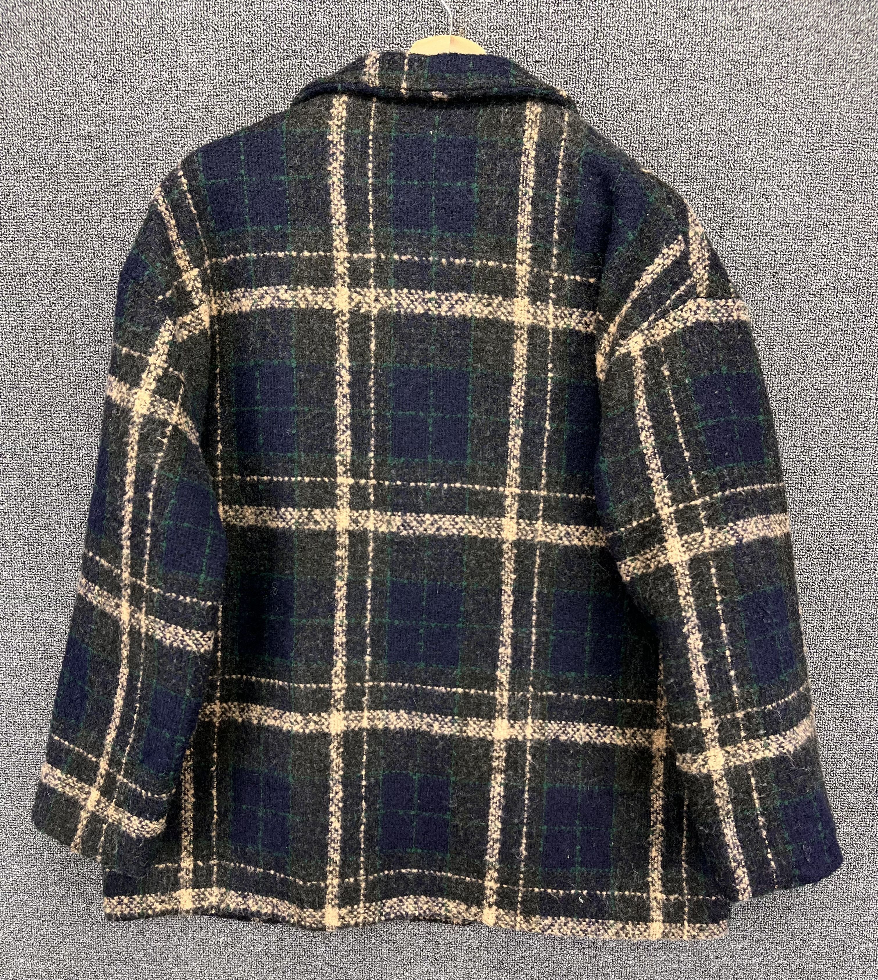George Vintage George Shadow Plaid Button Up Jacket Size M / US 6-8 / IT 42-44 - 10 Thumbnail