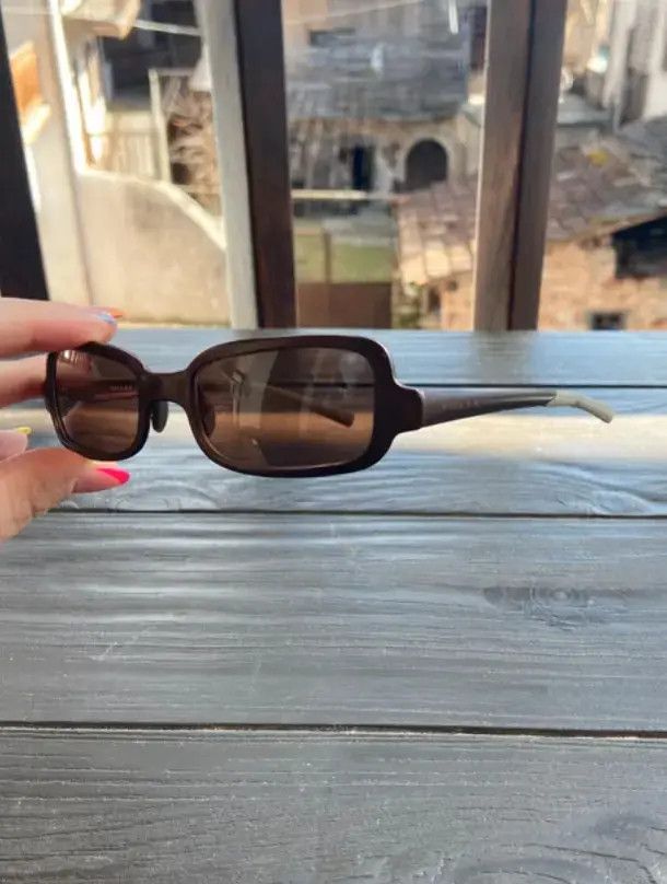 Prada × Vintage PRADA Sunglasses Star Flame Wrap Shield Mask Symbole Vintage Size ONE SIZE - 3 Thumbnail