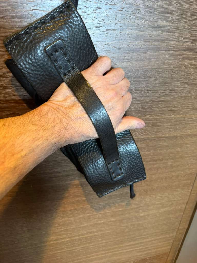 Boris Bidjan Saberi Boris Bidjan Saberi Leather Wrist Pouch Size ONE SIZE - 4 Thumbnail