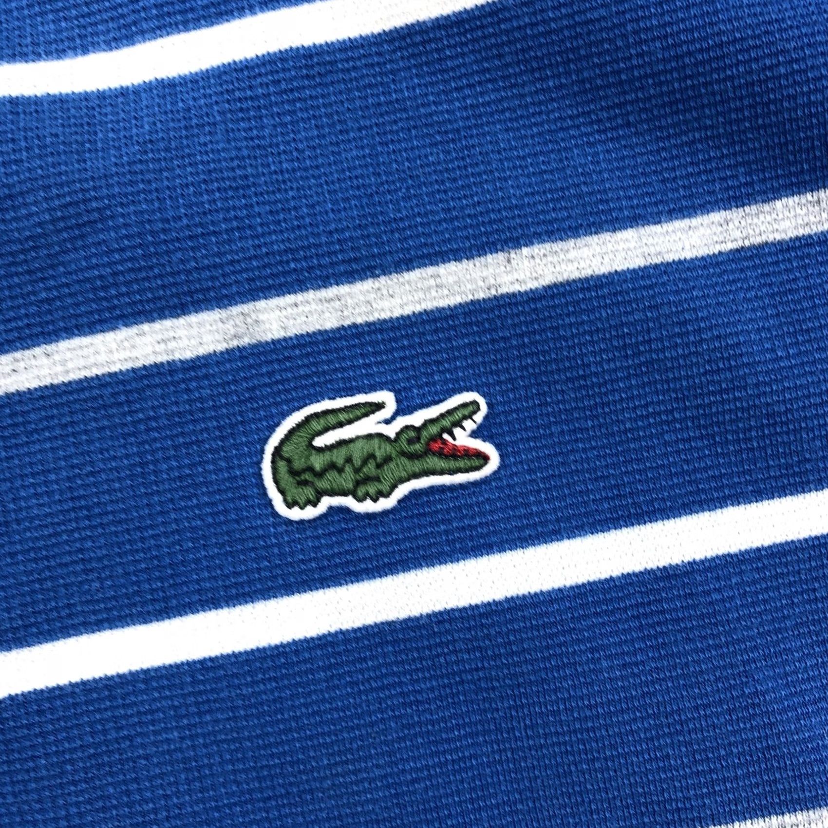 Lacoste Lacoste Sport Polo Shirt Striped Pique Men’s Blue White Gray Short Sleeve Size 8 XS XL Size US M / EU 48-50 / 2 - 3 Thumbnail