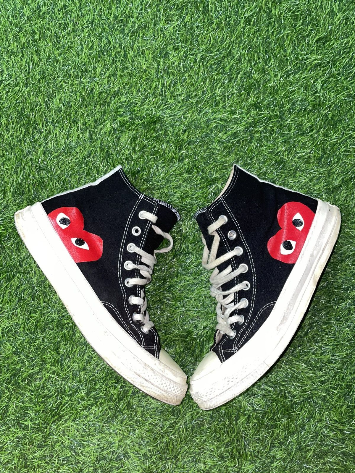 CDG by Comme des Garcons × Comme des Garcons PLAY Cdg Comme Des Garçons Converse Size M9 W11 Size US 9 / EU 42 - 2 Thumbnail