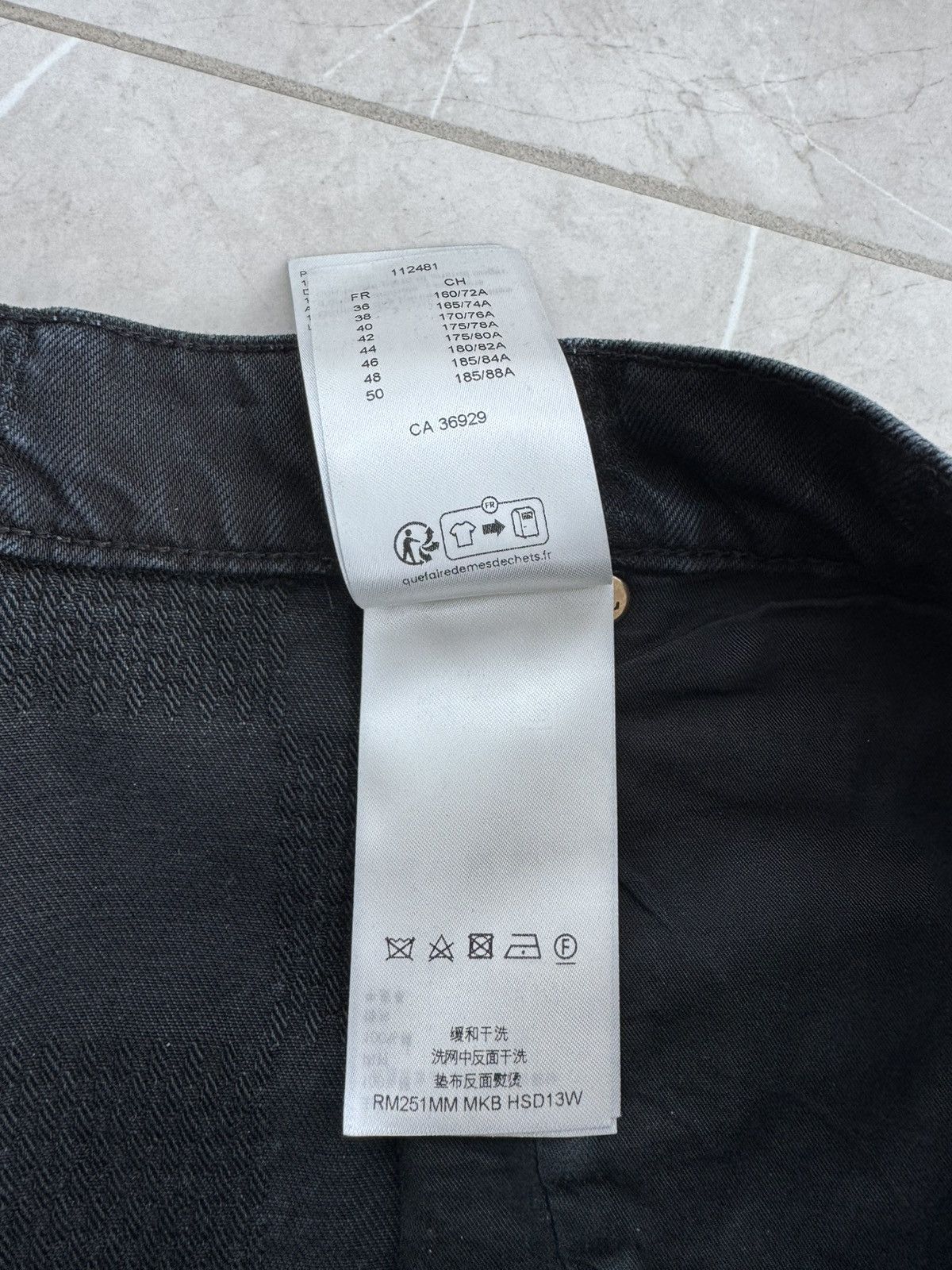 Louis Vuitton BLACK 3D DAMIER LV JEANS Size US 32 / EU 48 - 9 Thumbnail