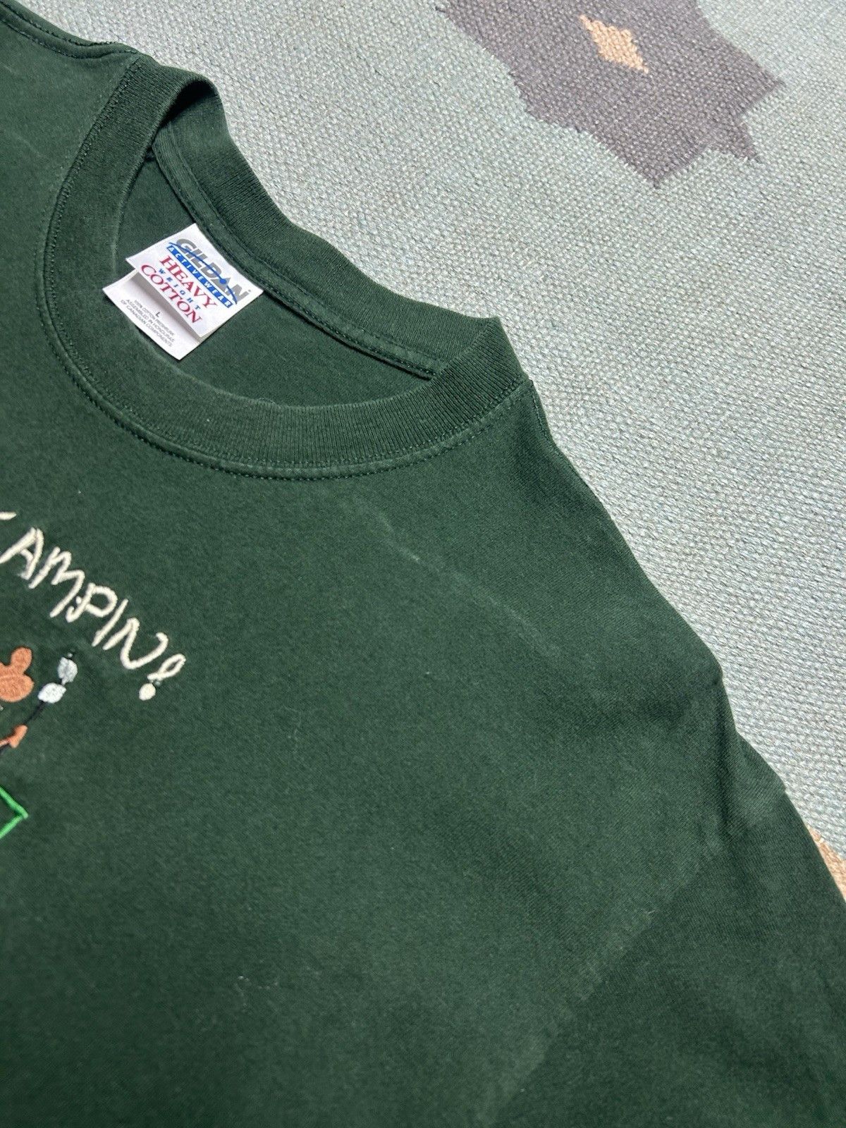 Vintage Vtg t shirt up north Michigan we be camping embroide moose L Size US L / EU 52-54 / 3 - 4 Thumbnail