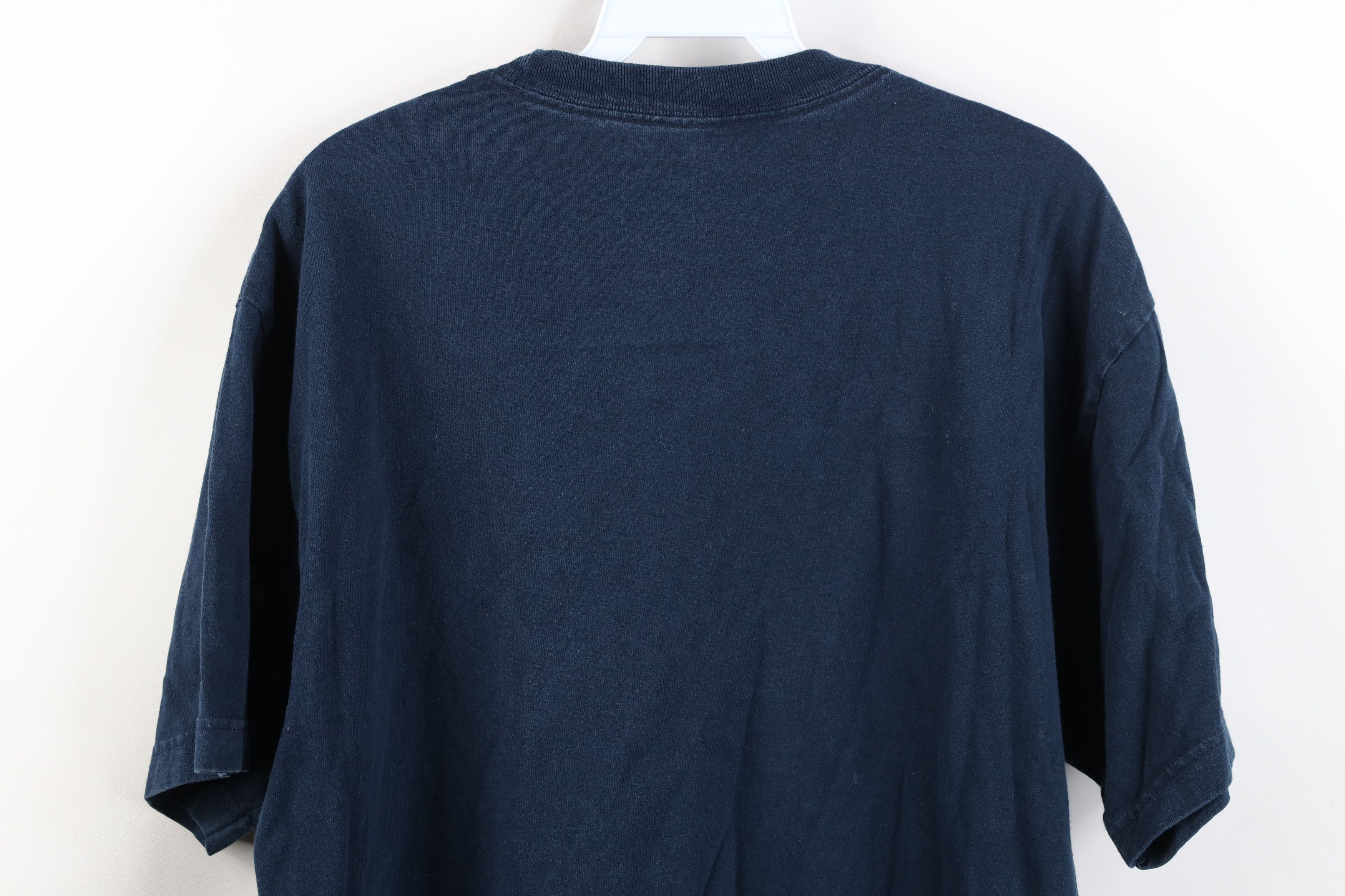 Nike Vintage Y2K Nike Travis Scott Center Big Swoosh T-Shirt Blue Size US L / EU 52-54 / 3 - 13 Thumbnail