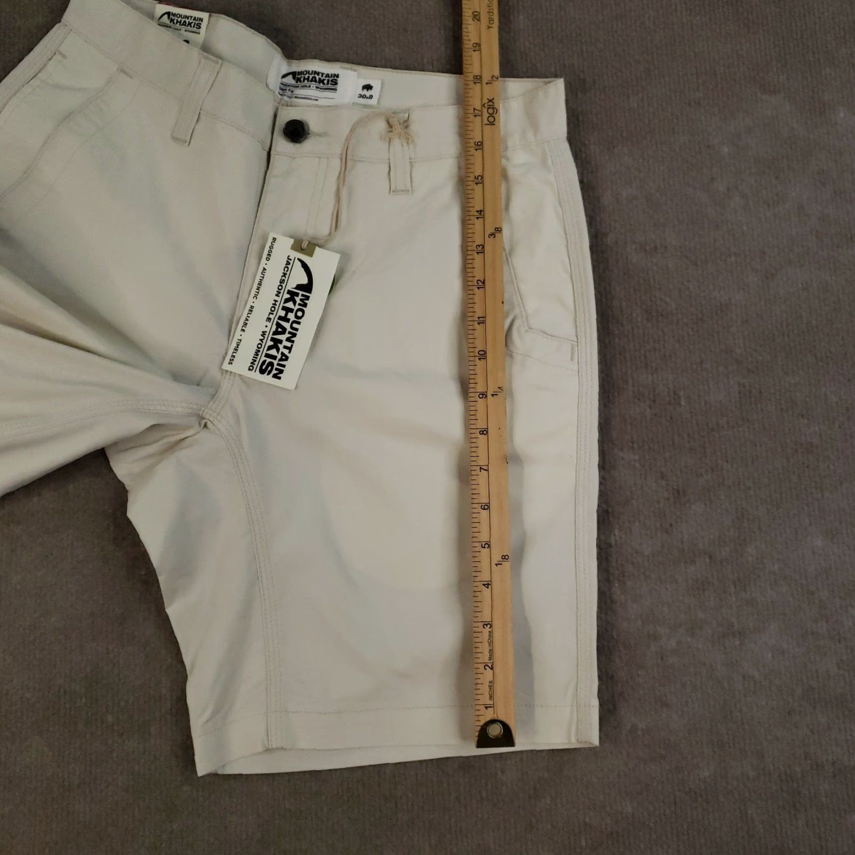 Mountain Khakis VINTAGE Mountain Khakis Shorts Mens Size 30 Oatmeal Stretch Poplin Slim Fit 8" Inseam Size US 30 / EU 46 - 4 Thumbnail