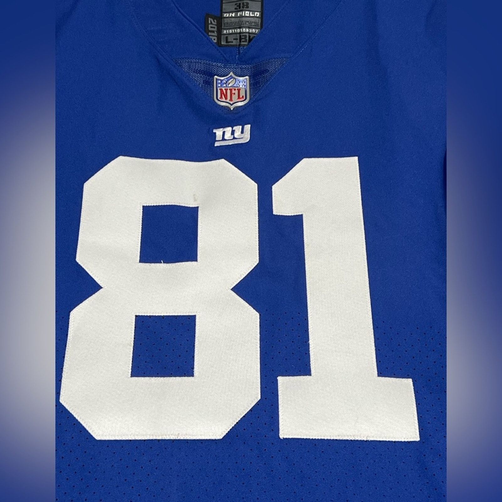 Nike Russell Shepard Game Used Worn Jersey GIANTS WR SIGNED RARE Size US M / EU 48-50 / 2 - 5 Thumbnail