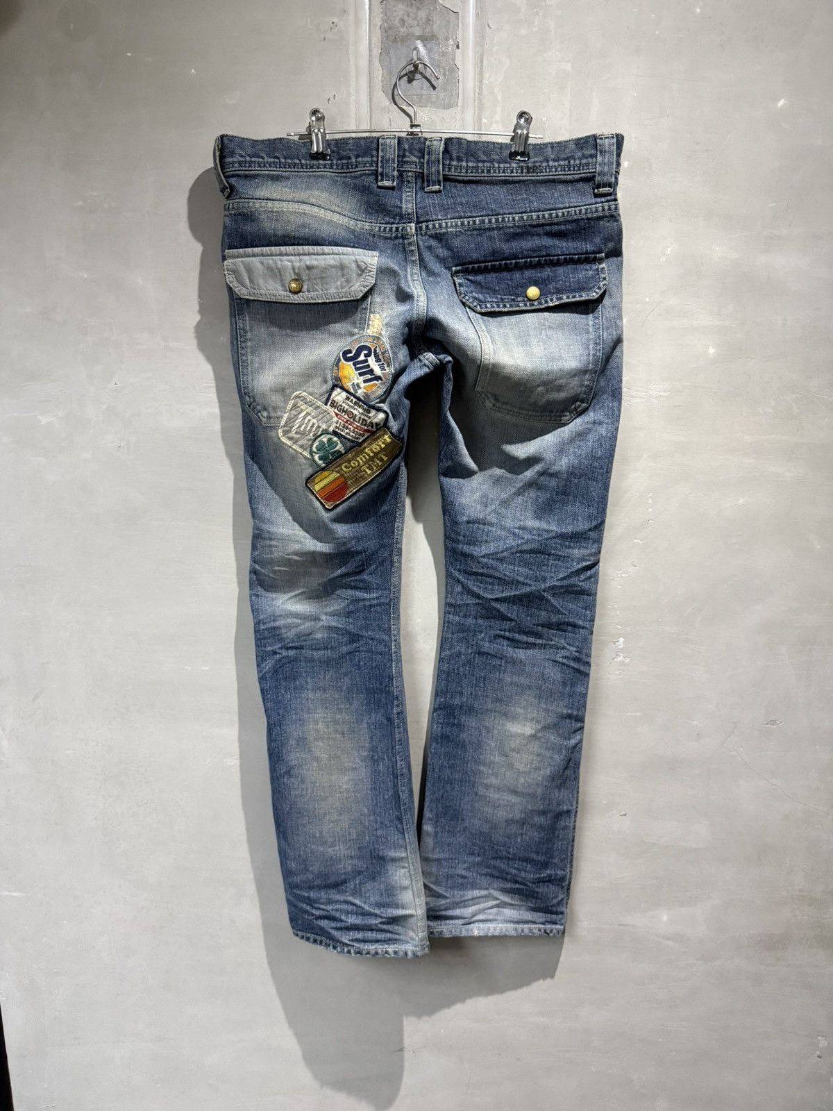 Japanese Brand Japanese fashion TMT japan Bush Denim PatchWork Jeans Size US 32 / EU 48 - 1 Thumbnail