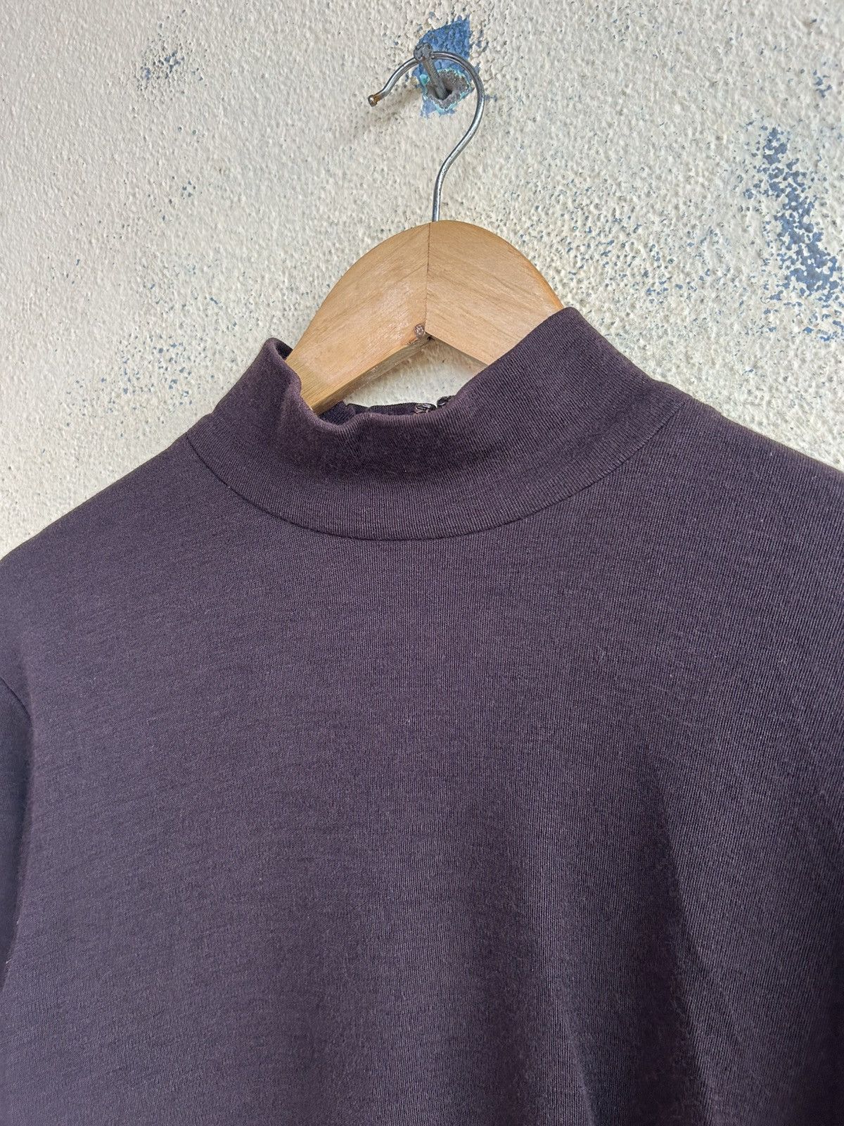Yves Saint Laurent YSL Rive gouche High Neck Long Sleeves Tshirt Size XS / US 0-2 / IT 36-38 - 7 Thumbnail