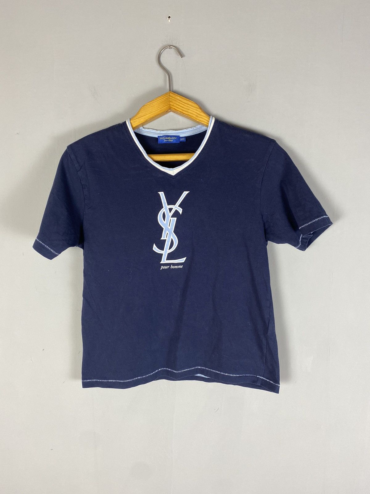 Yves Saint Laurent Vintage Yves Saint Laurent tee T-shirt Size US XXS / EU 40 - 1 Thumbnail