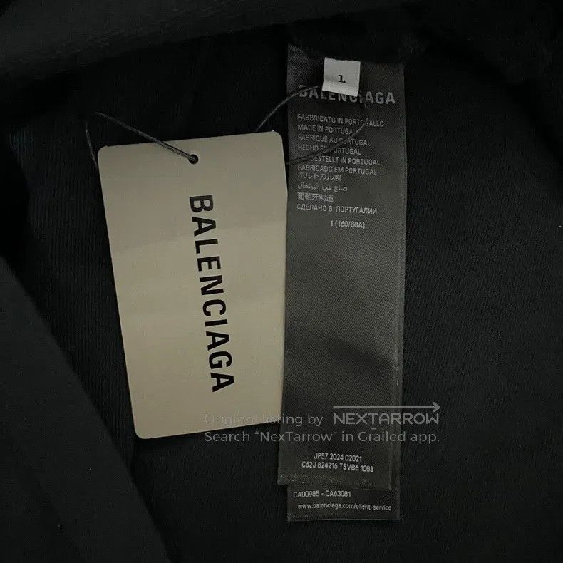 Balenciaga Balenciaga Solid Plaid Collar Long Sleeve Polo Shirt Size US S / EU 44-46 / 1 - 4 Thumbnail