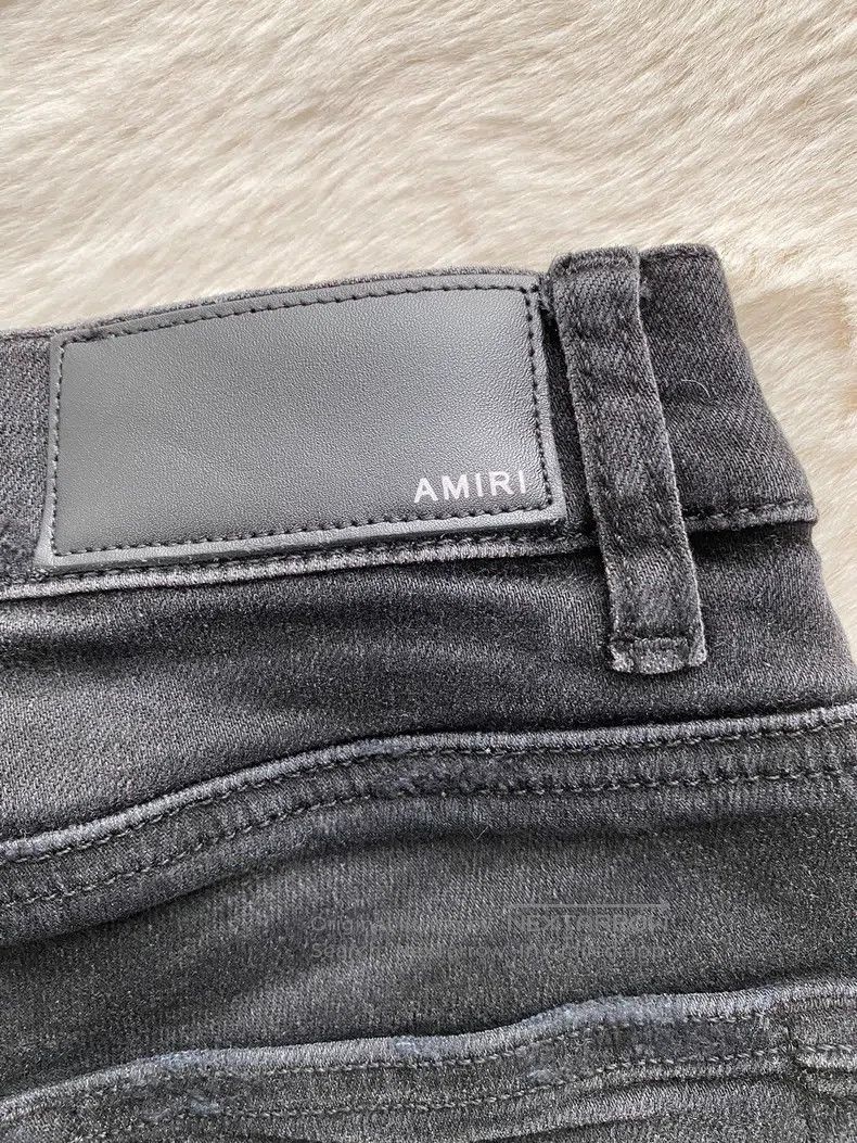Amiri Amiri Size 29 Washed black Japanese patchwork jeans Size US 29 - 3 Thumbnail