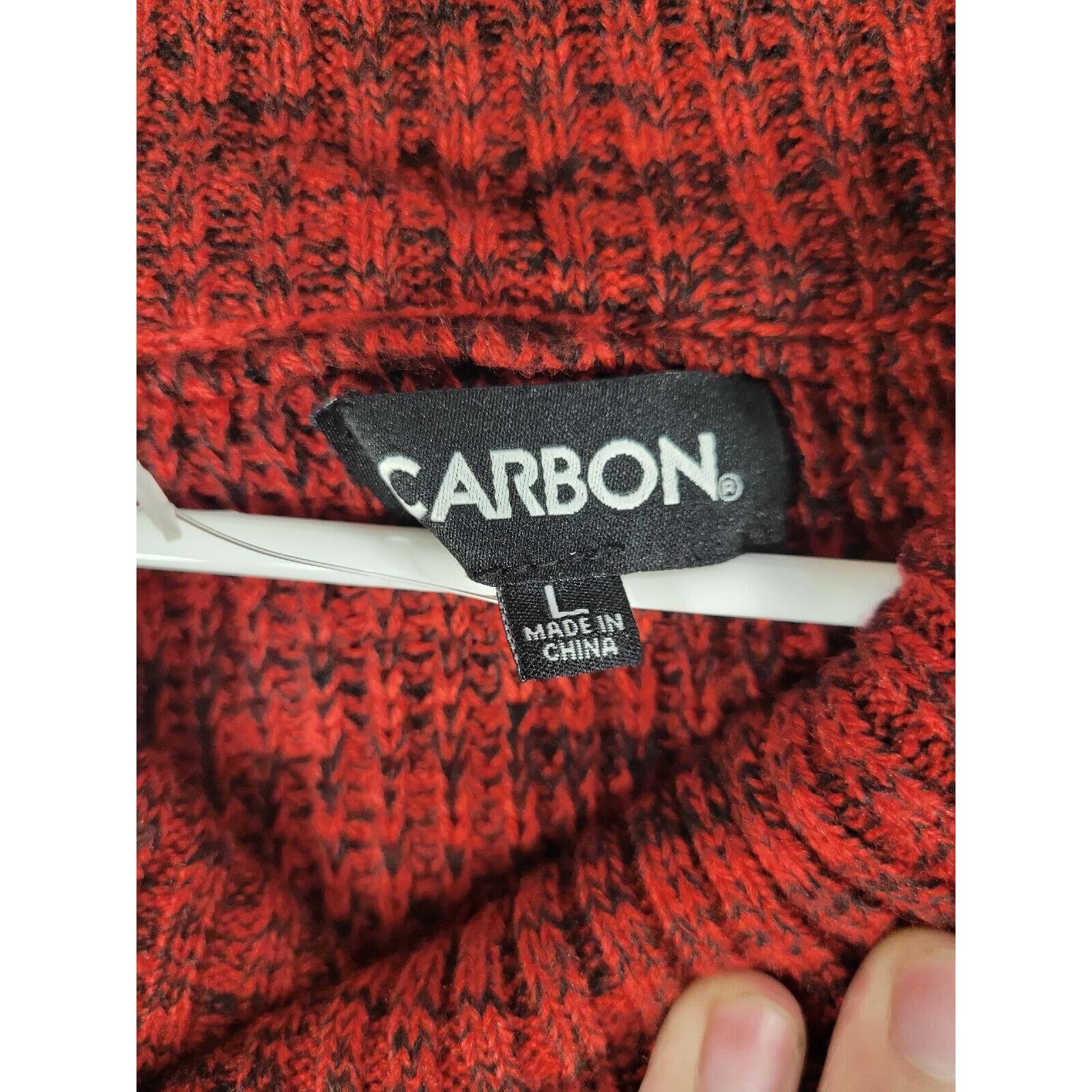 rue21 Rue21 Carbon Men’s LARGE Cowl Neck Sweater Red Pullover Warm Size US L / EU 52-54 / 3 - 4 Thumbnail