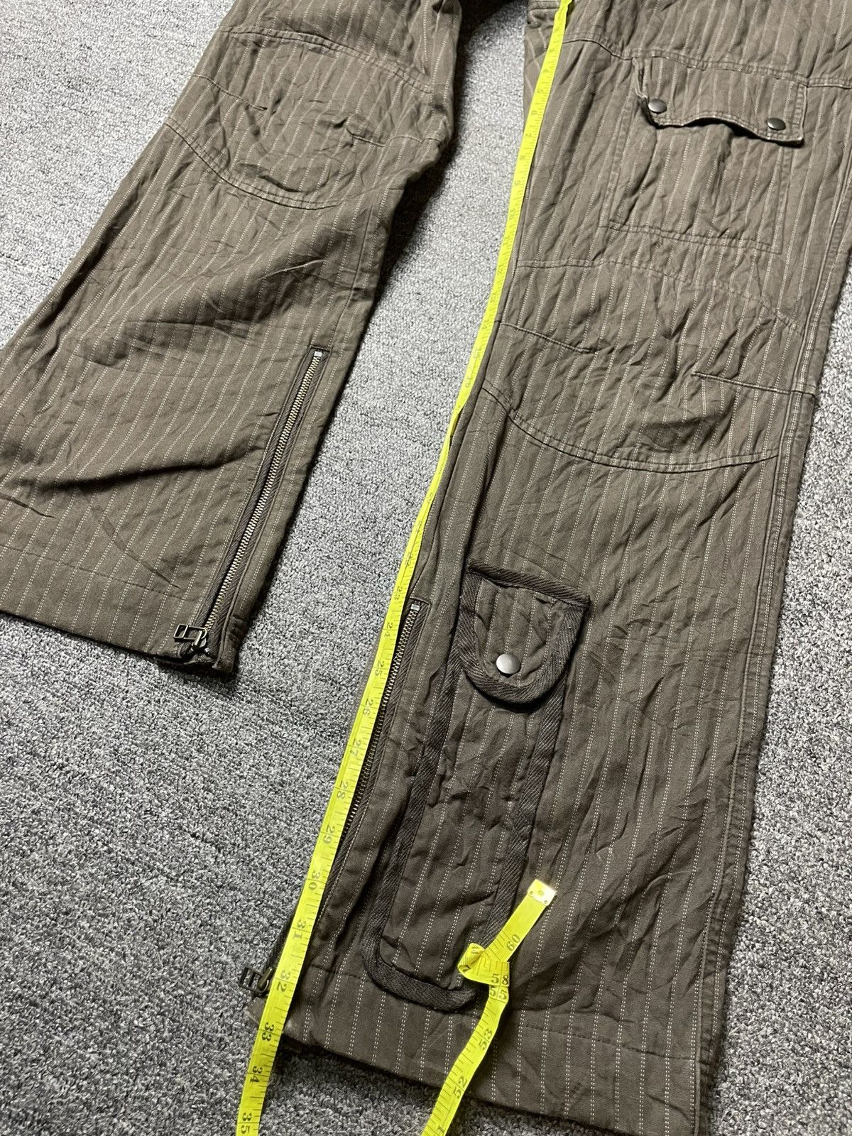 If Six Was Nine × Japanese Brand × Le Grande Bleu (L.G.B.) Japanese Brand Double Knee Stripe Pants (92) Size US 33 - 8 Thumbnail