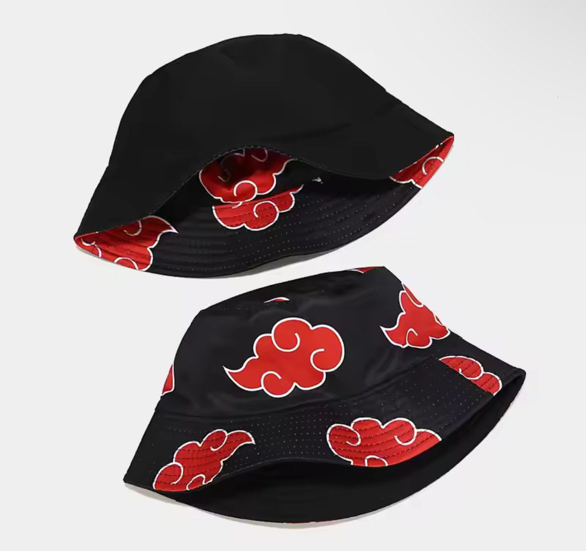 Japanese Brand Cute Anime Red Cloud Fisherman White Panama Hat Size ONE SIZE - 3 Thumbnail