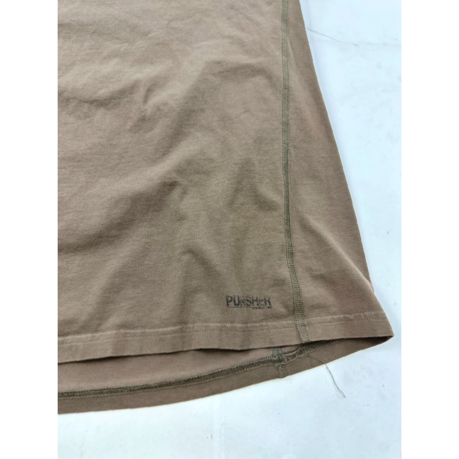 Layer 8 Punisher Shirt Mens XL Brown Army Combat Line Base Layer Crew Neck T-Shirt Short Sleeve Solid Cotton Pullover Tee Size US XL / EU 56 / 4 - 3 Thumbnail