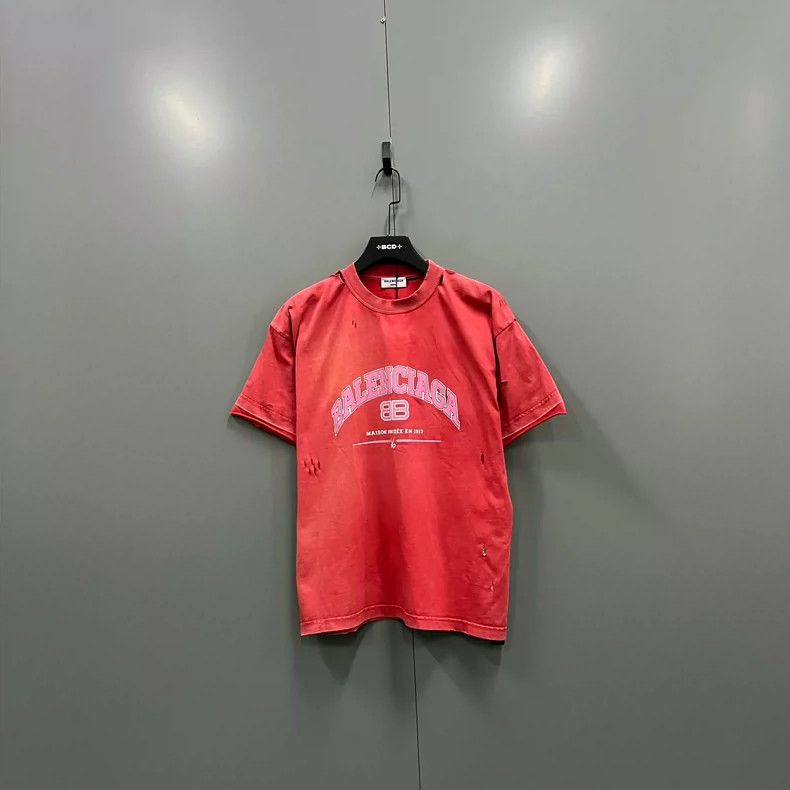 Balenciaga Balenciaga Maison Series Distressed Washed BB Letter Logo Size US L / EU 52-54 / 3 - 1 Thumbnail