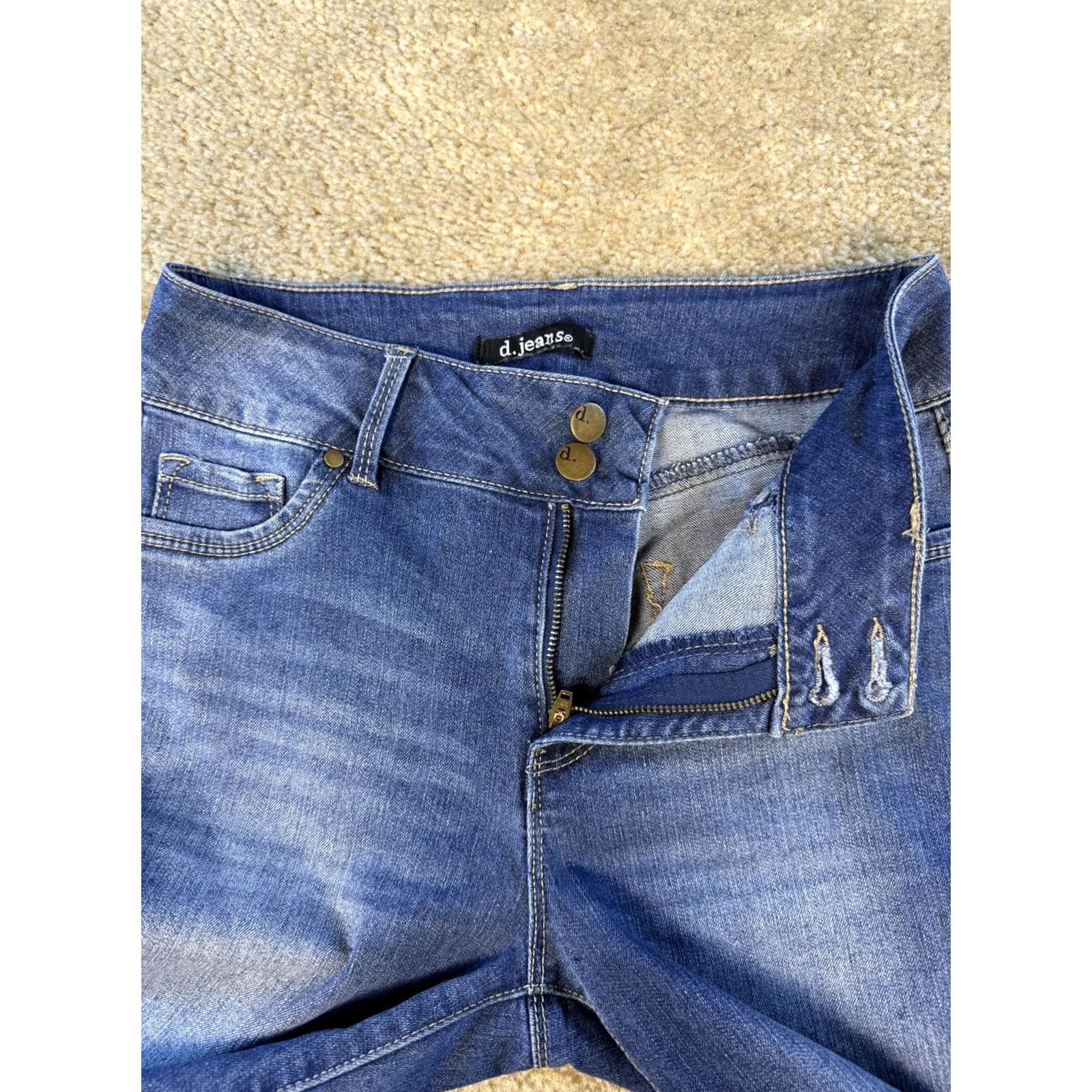 Denime D. Jeans Womens Skinny Stretch Jeans Blue Size 6 28x29 Size 28" / US 6 / IT 42 - 4 Thumbnail