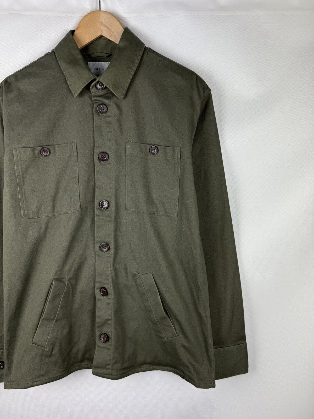 Percival Percival Men’s Military Style Overshirt Jacket Size M Size US M / EU 48-50 / 2 - 3 Thumbnail
