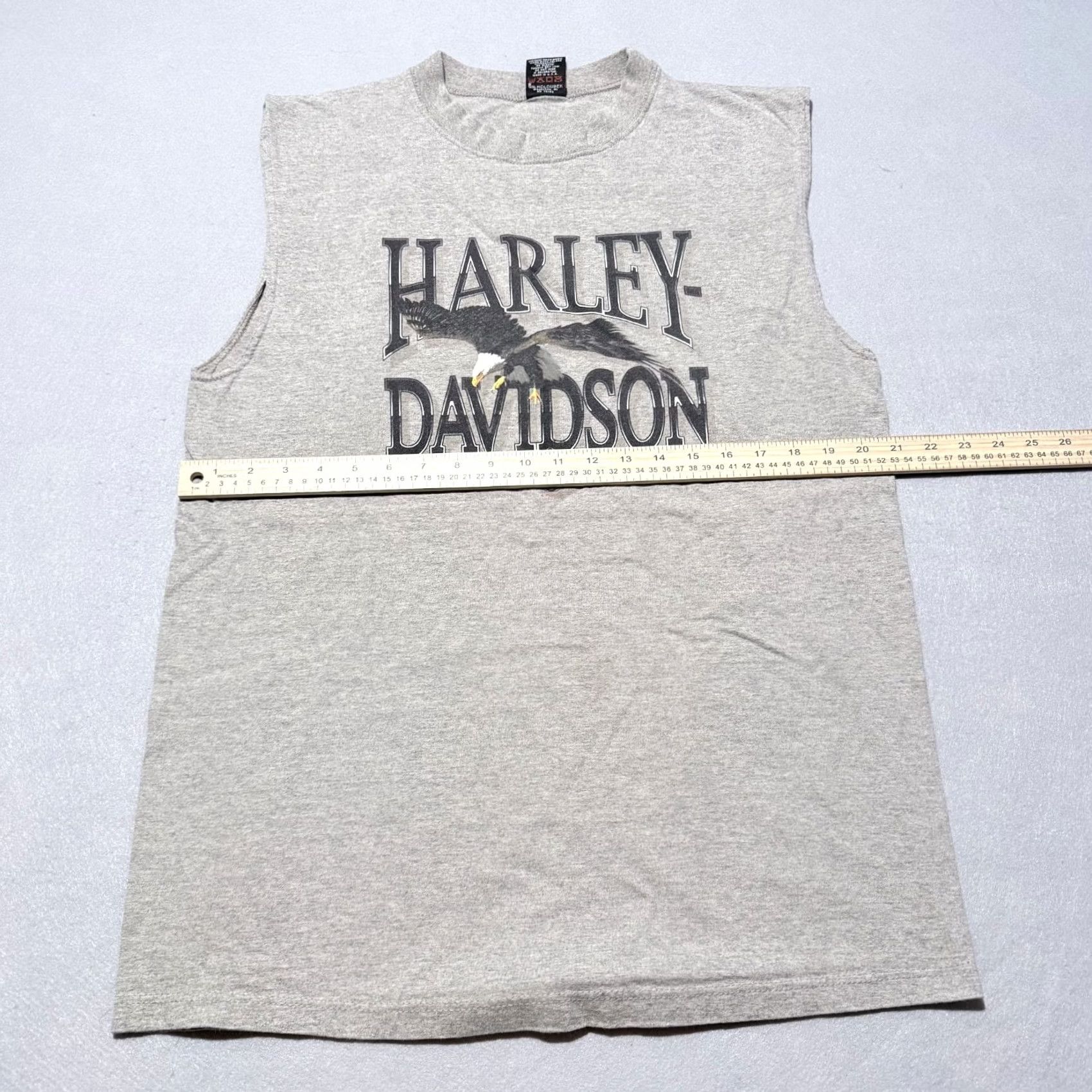 Harley Davidson Vintage Harley-Davidson Shirt Men XL Gray USA Made Sleeveless Size US XL / EU 56 / 4 - 7 Thumbnail