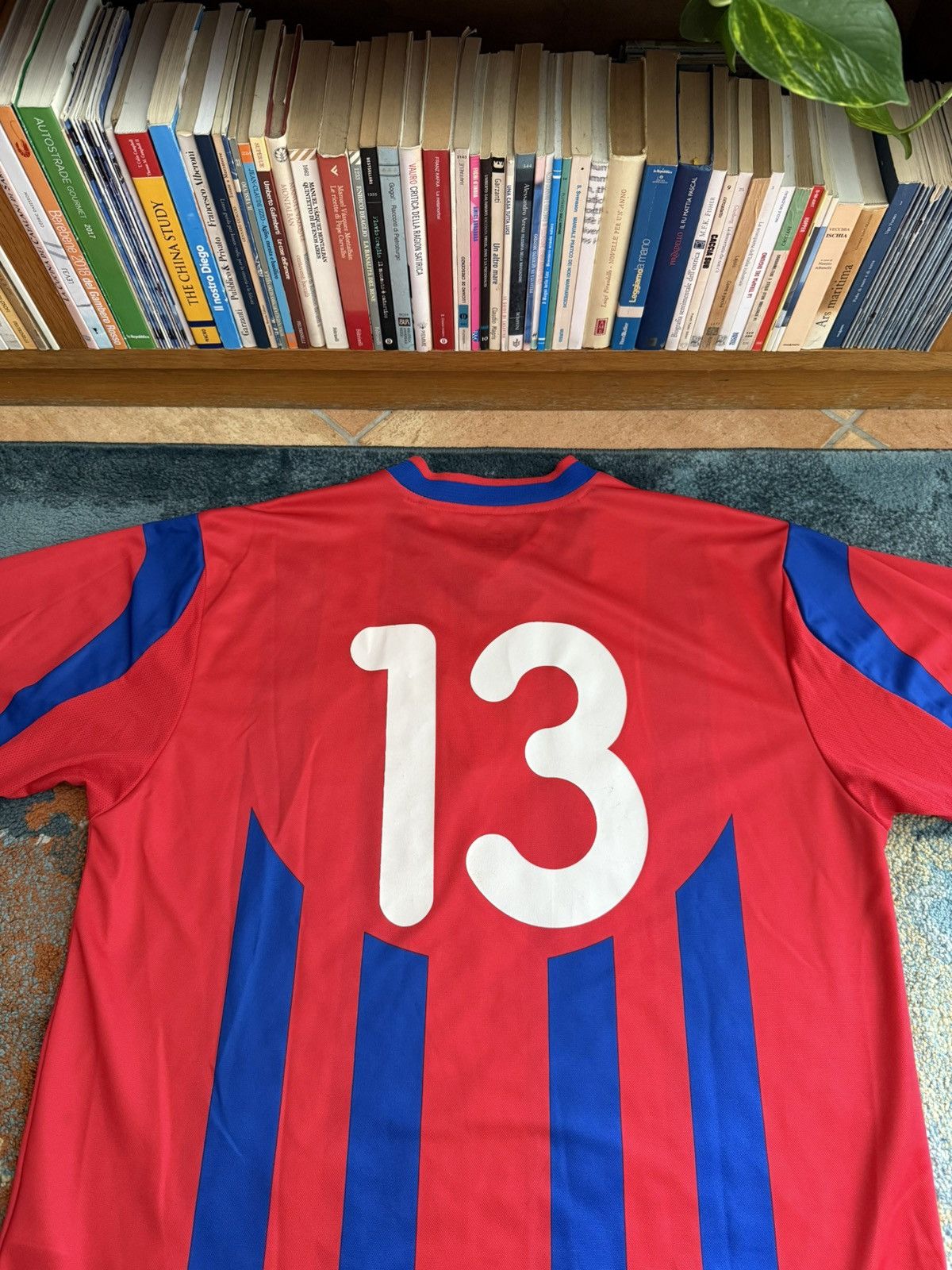 Nike FC Basel 2001-02 Home Shirt #13 GIMENEZ MATCH ISSUE UI CUP Size US XL / EU 56 / 4 - 7 Thumbnail