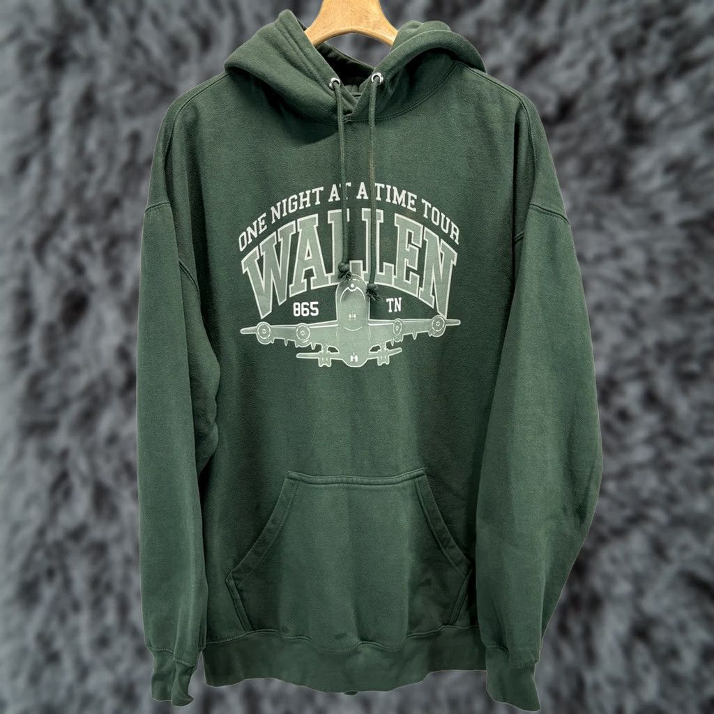 Vintage Morgan Wallen One Night At A Time Green Hoodie 2XL XXL Concert Merch Hoodie Mens Crew Neck Size US XXL / EU 58 / 5 - 1 Thumbnail