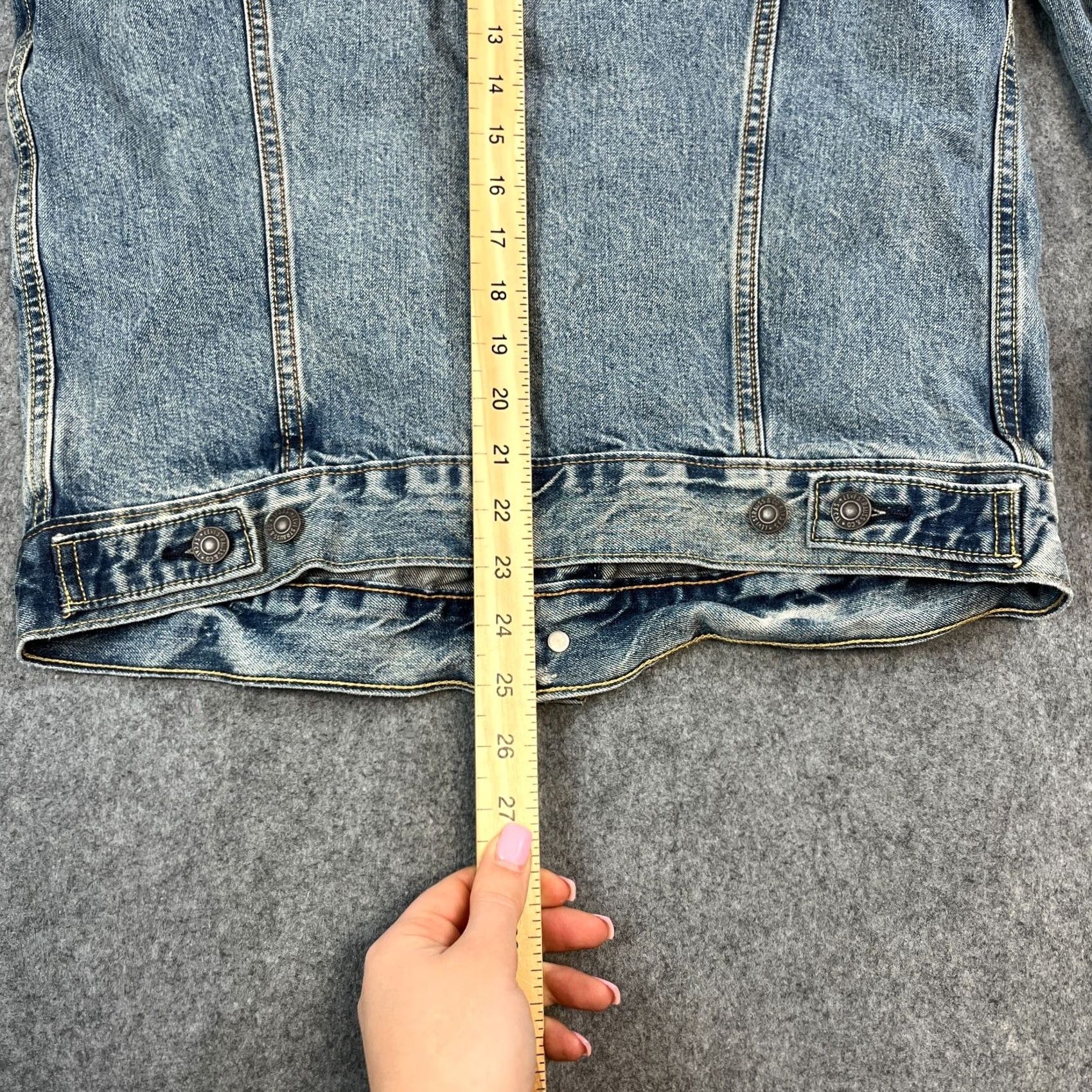 Levi's Levi's Mens Denim Jacket Medium Blue Premium Big E Light Wash Blue Workwear Jacket Size US M / EU 48-50 / 2 - 4 Thumbnail