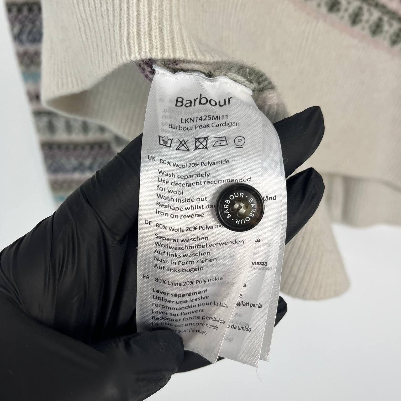 Barbour Barbour Peak Fair Isle Wool Knit Cardigan Button Size Uk 12 Size M / US 6-8 / IT 42-44 - 5 Thumbnail