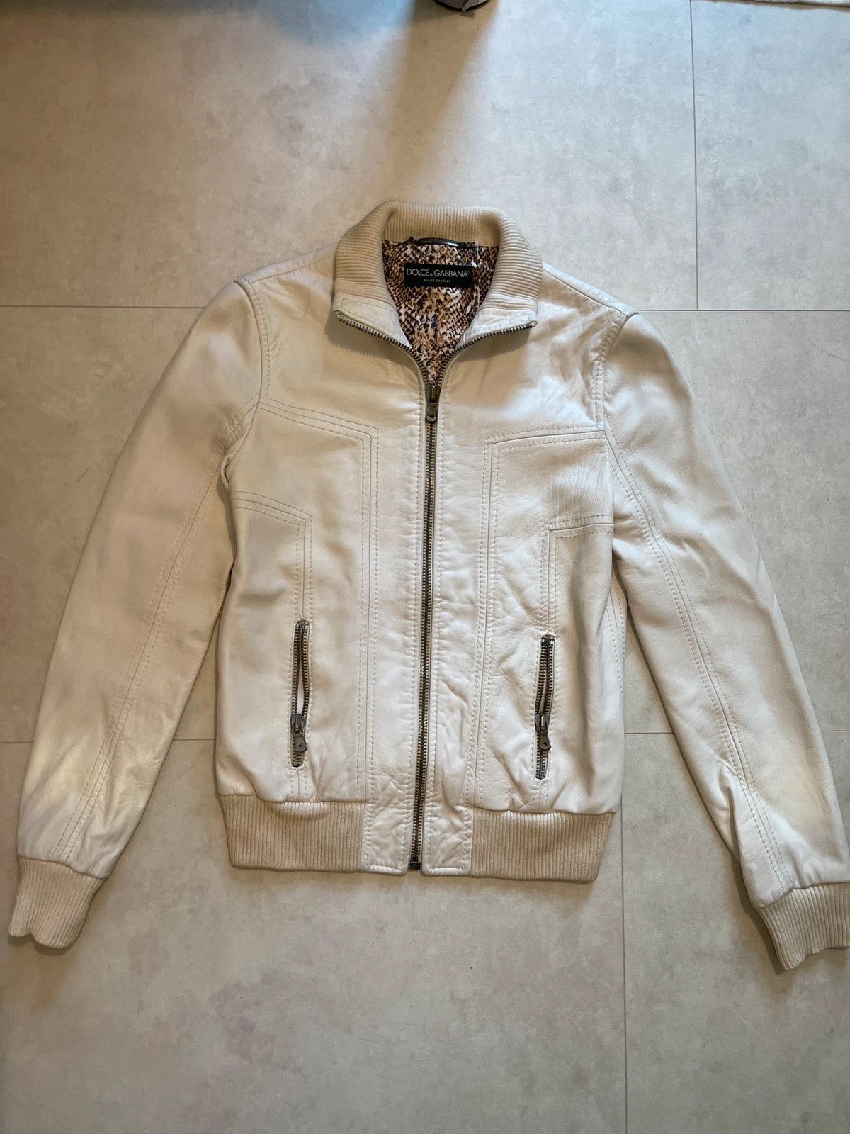Dolce & Gabbana Dolce & Gabbana Leather Jacket Vintage Size S / US 4 / IT 40 - 1 Thumbnail