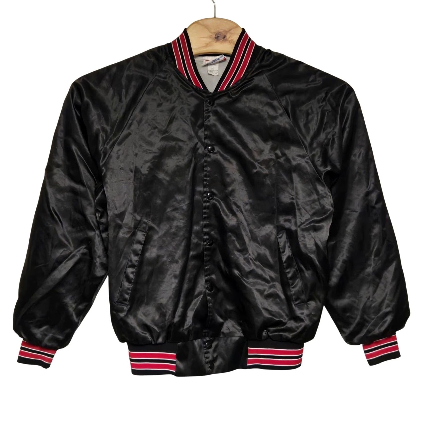 Bones VINTAGE Bad To The Bone Wrestling Bomber Jacket Men Large Black Skull 90's Mens Size US L / EU 52-54 / 3 - 6 Thumbnail