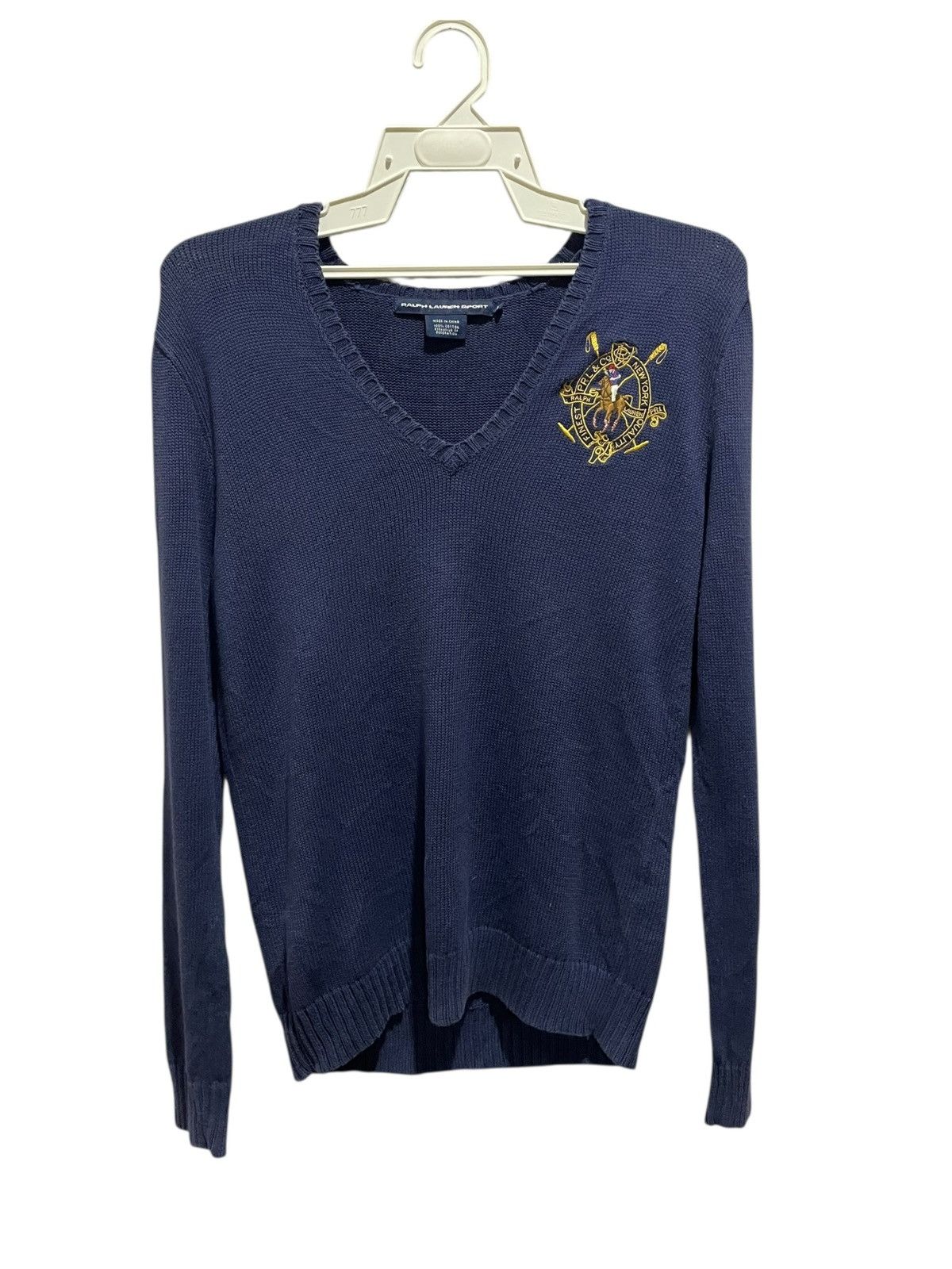 Polo Ralph Lauren VTG Polo Ralph Lauren Sport Knitted Jumper Sweater Size US M / EU 48-50 / 2 - 2 Thumbnail