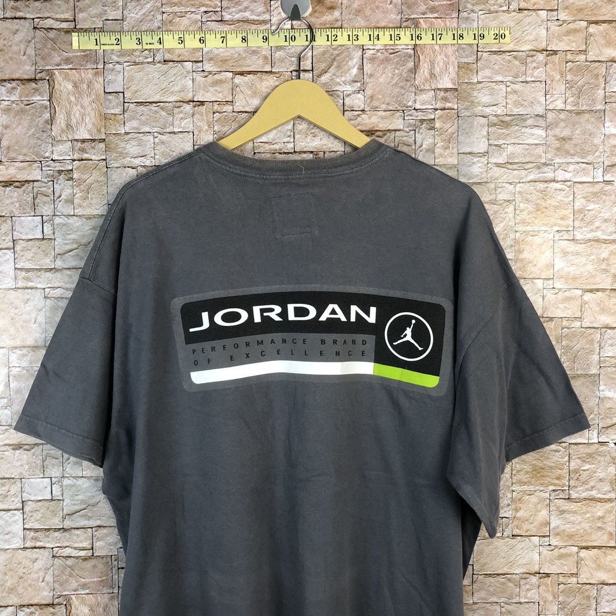 Jordan Brand Jordan Brand Nike faded Grey vintage tee #A540 Size US XL / EU 56 / 4 - 2 Thumbnail