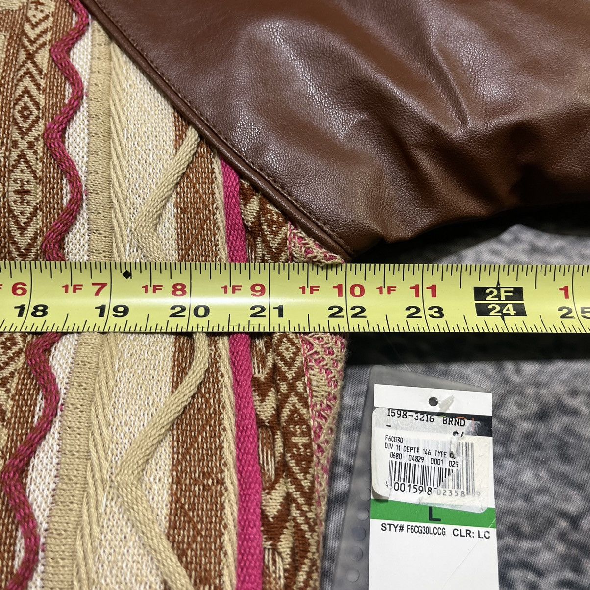Coogi VINTAGE Y2K COOGI 3D KNIT SWEATER BOMBER JACKET LARGE NWT Size L / US 10 / IT 46 - 13 Thumbnail