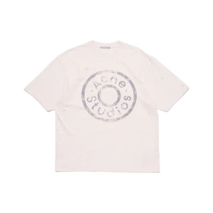 Acne Studios Acne Studios Distressed Logo Short Sleeve T-Shirt Size US S / EU 44-46 / 1 - 1 Thumbnail