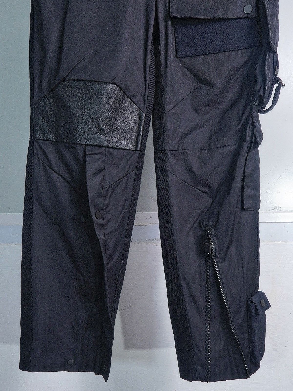 Balenciaga SS16 Tapered Leather-Satin Cargo Pants Size US 33 - 5 Thumbnail