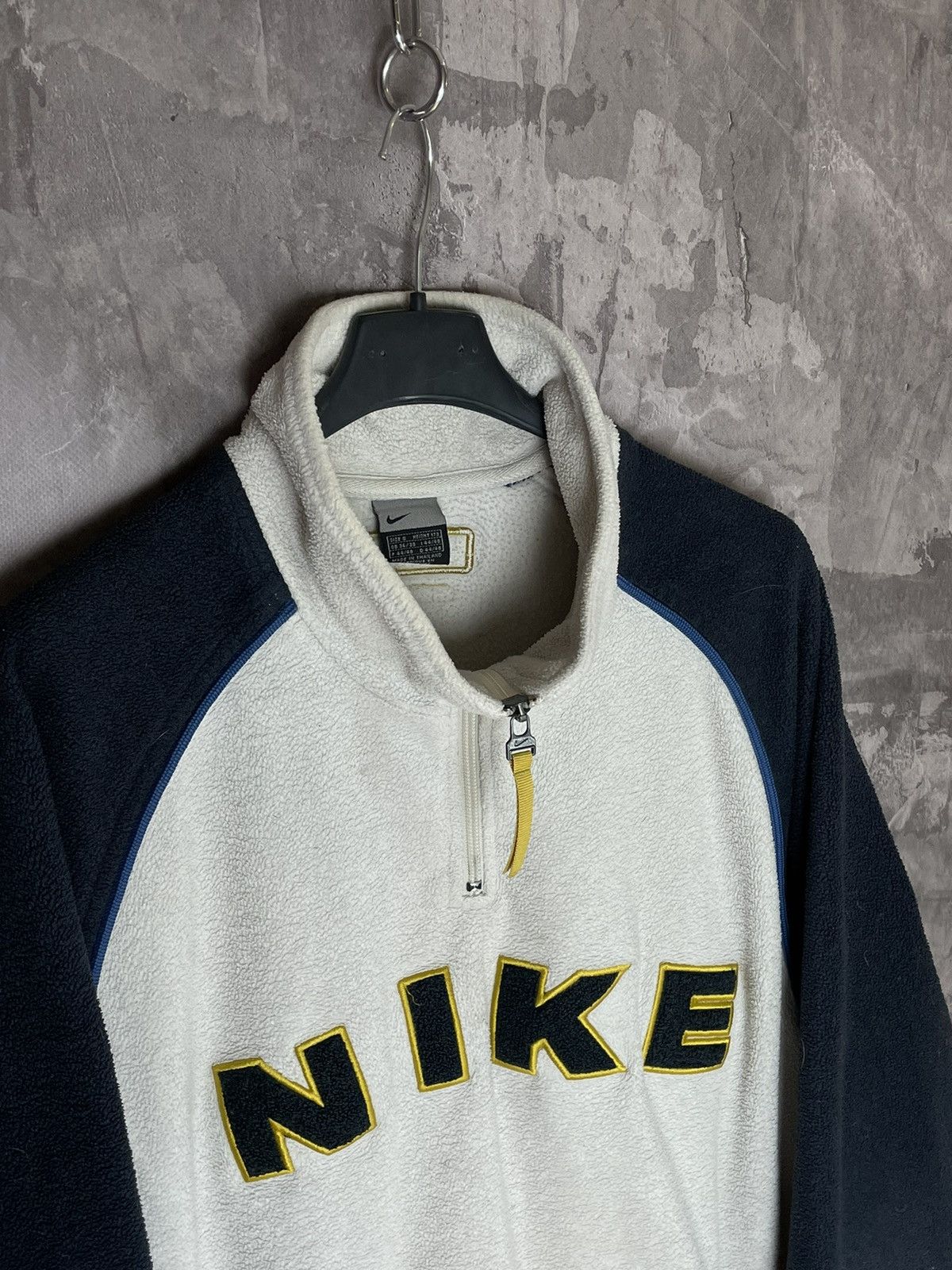 Vintage VINTAGE 90s Nike Rare fleece jacket hoodie big logo Nike Size US S / EU 44-46 / 1 - 7 Thumbnail